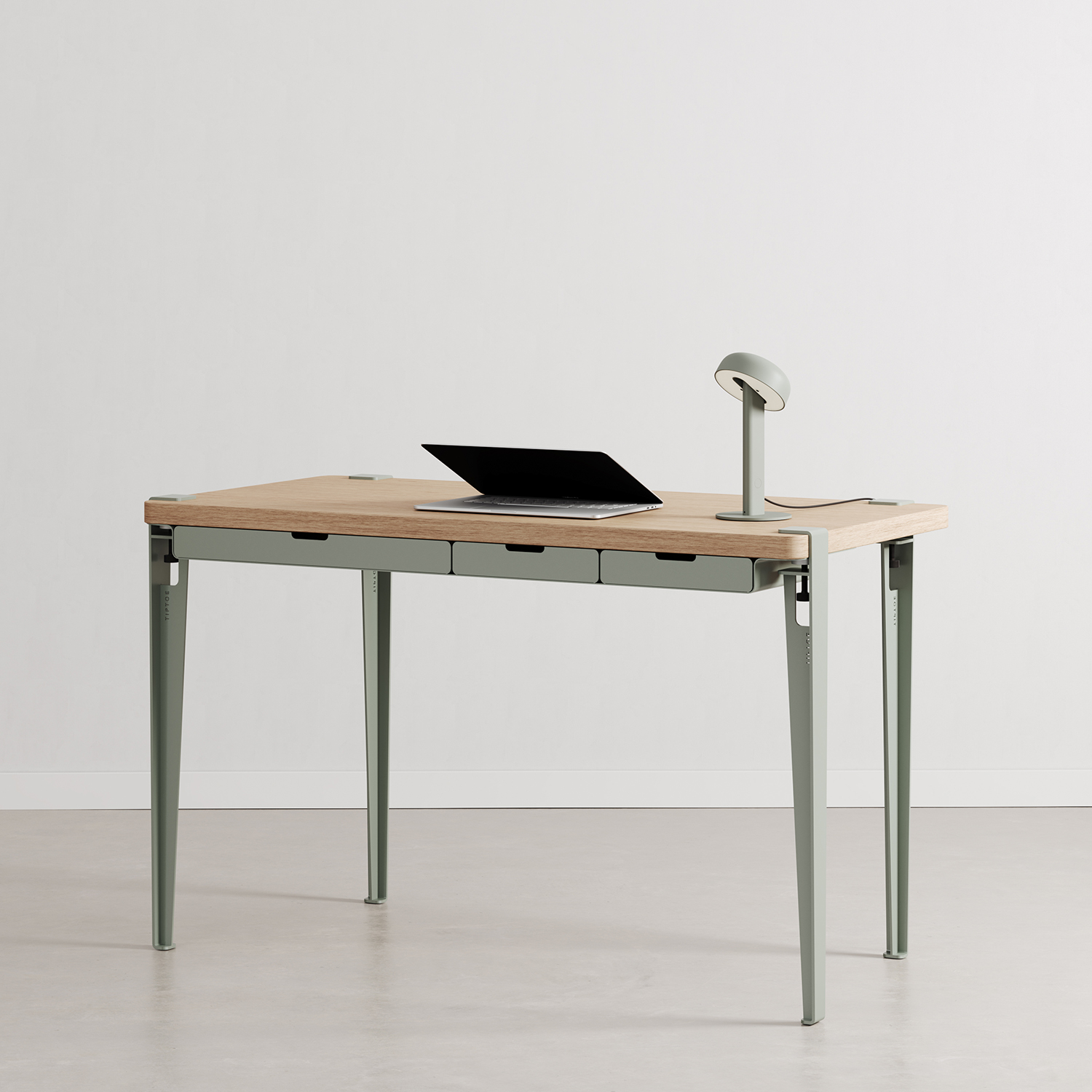 Schreibtisch TIPTOE 120x60cm mit Schubladen - öko-zertifiziertes Holz
