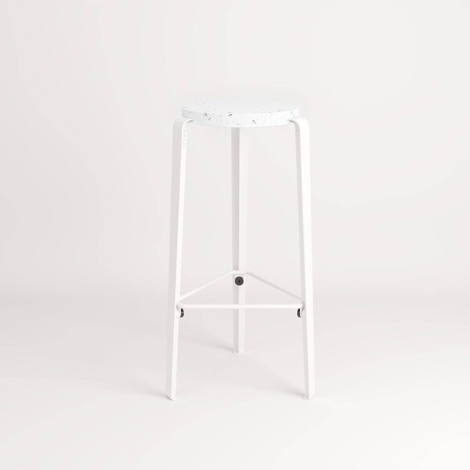 Bar stool - Venezia recycled plastic - 76cm