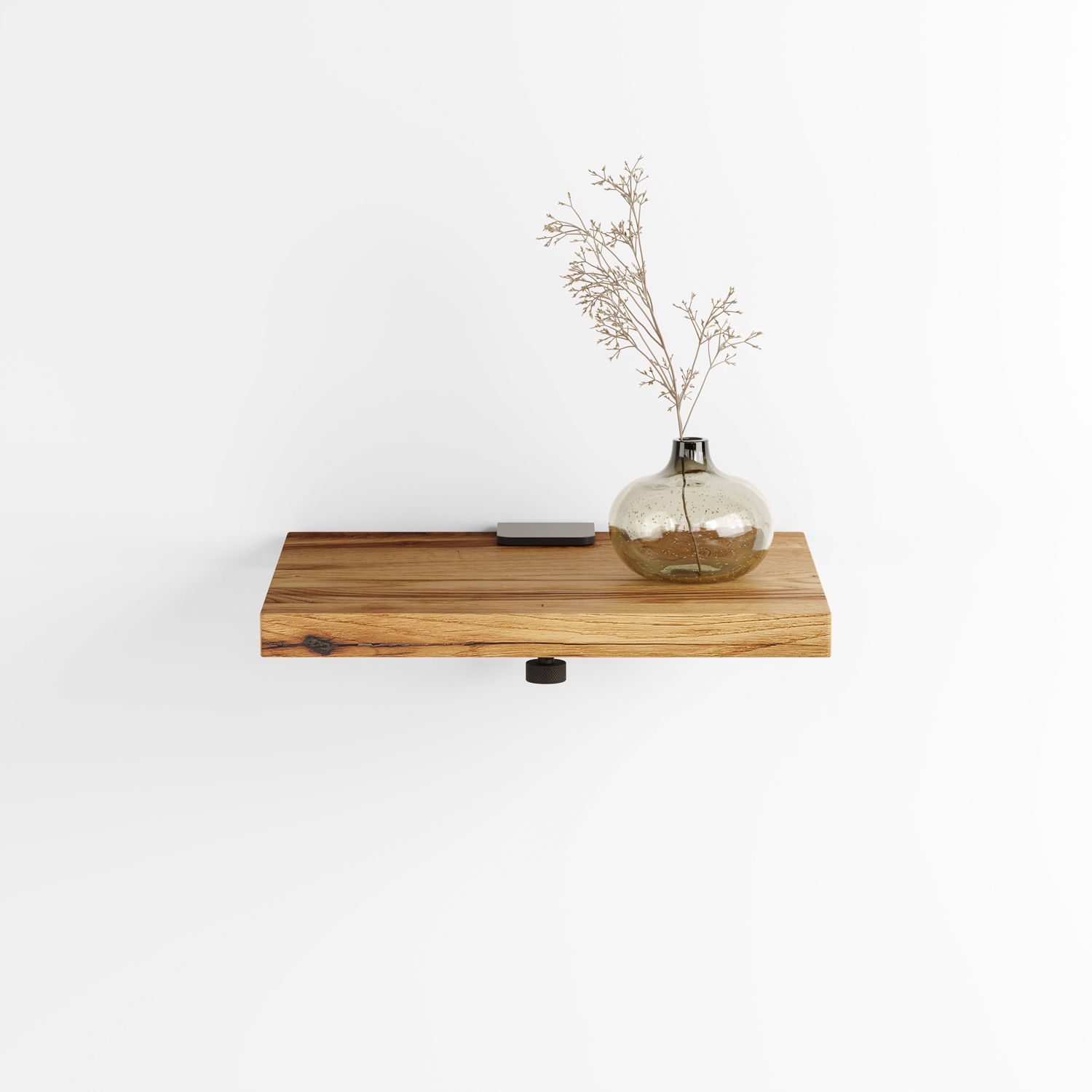 Wand-Nachttisch aus recyceltem Altholz