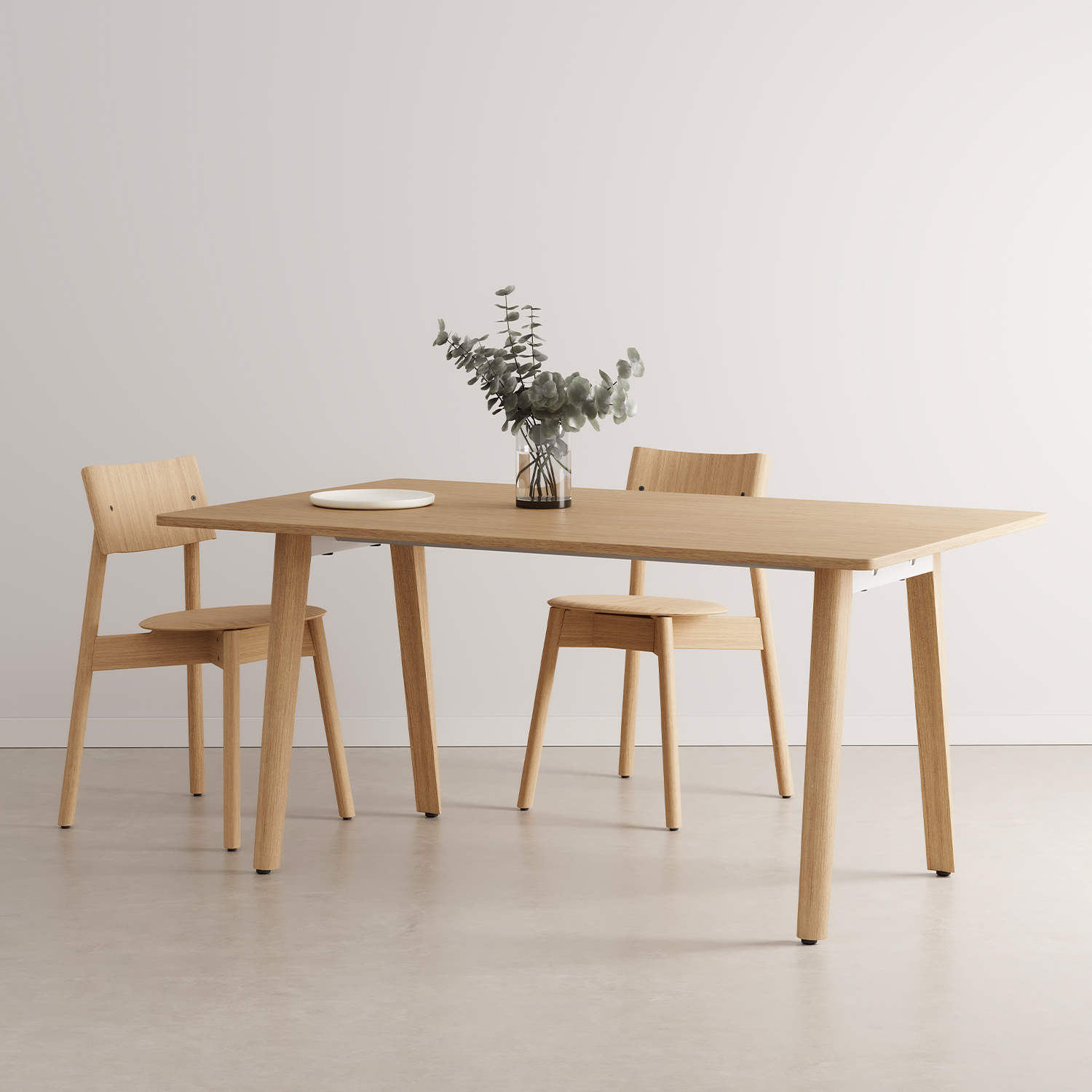 NEW MODERN full wood dining table - eco-certified wood