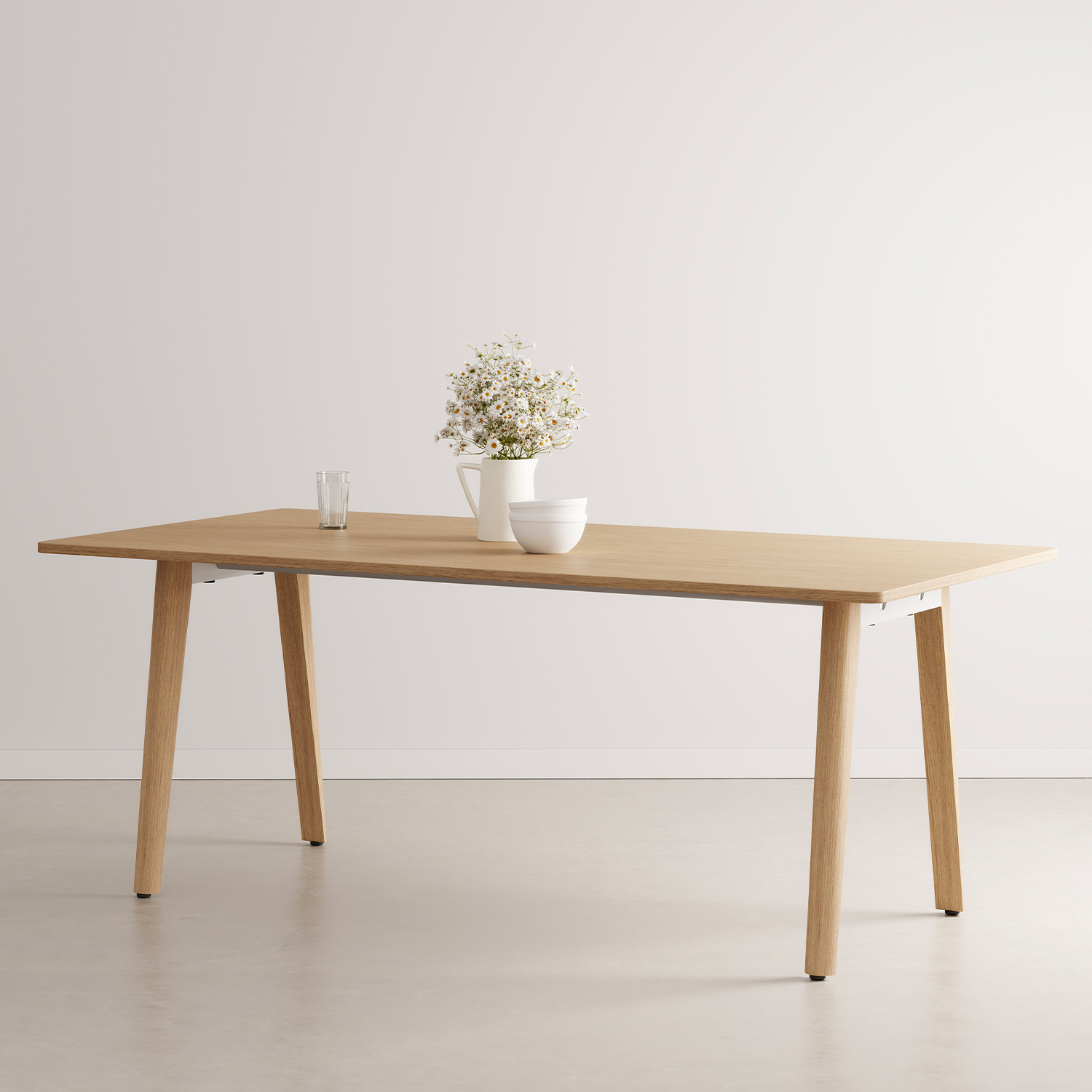 NEW MODERN full wood dining table - eco-certified wood