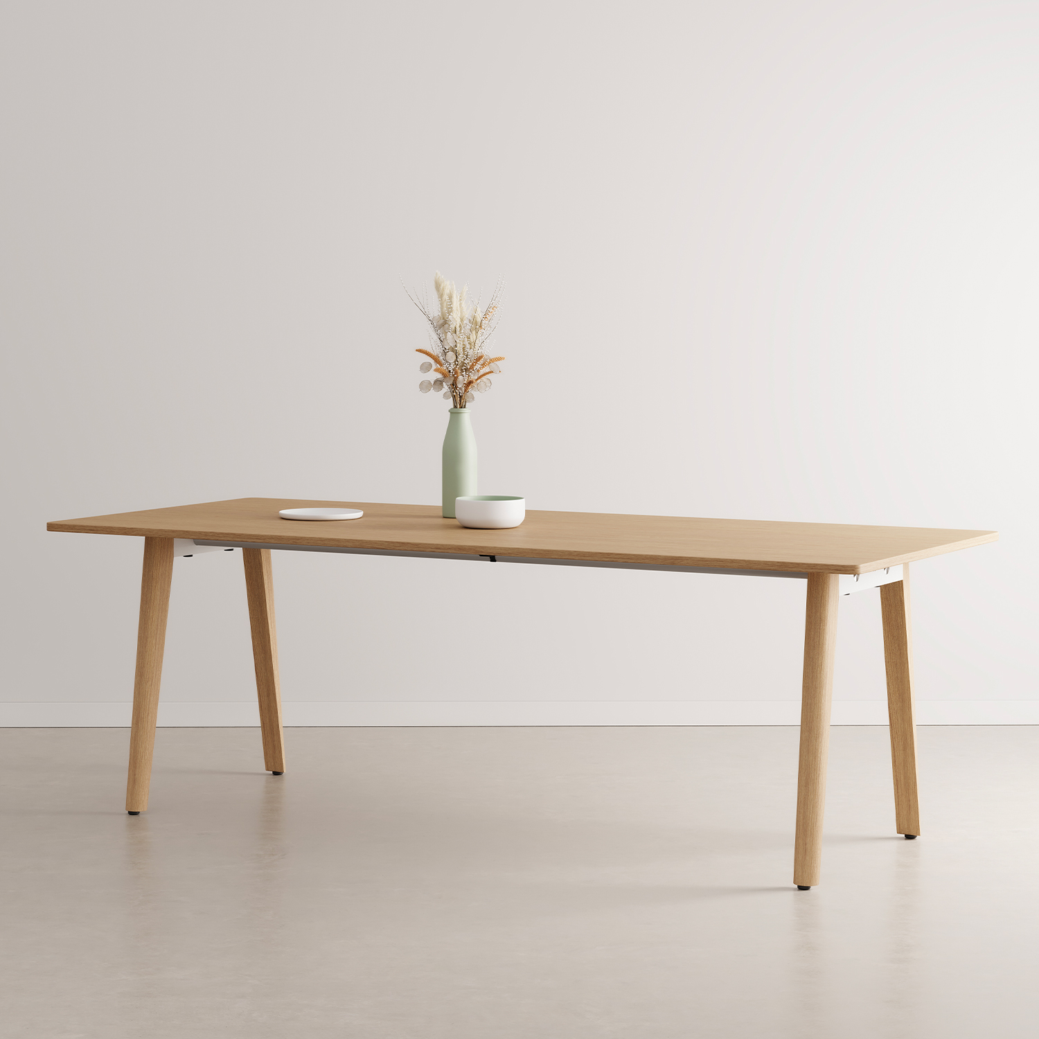 NEW MODERN full wood dining table - eco-certified wood
