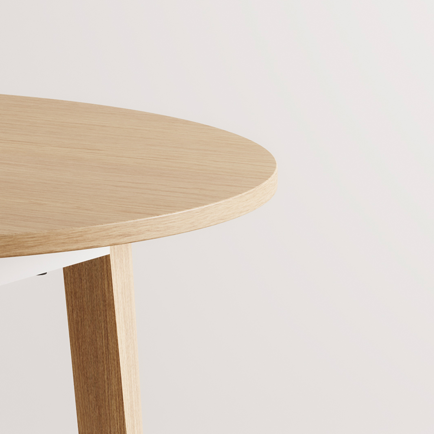 NEW MODERN full wood round table Ø 110cm - eco-certified wood