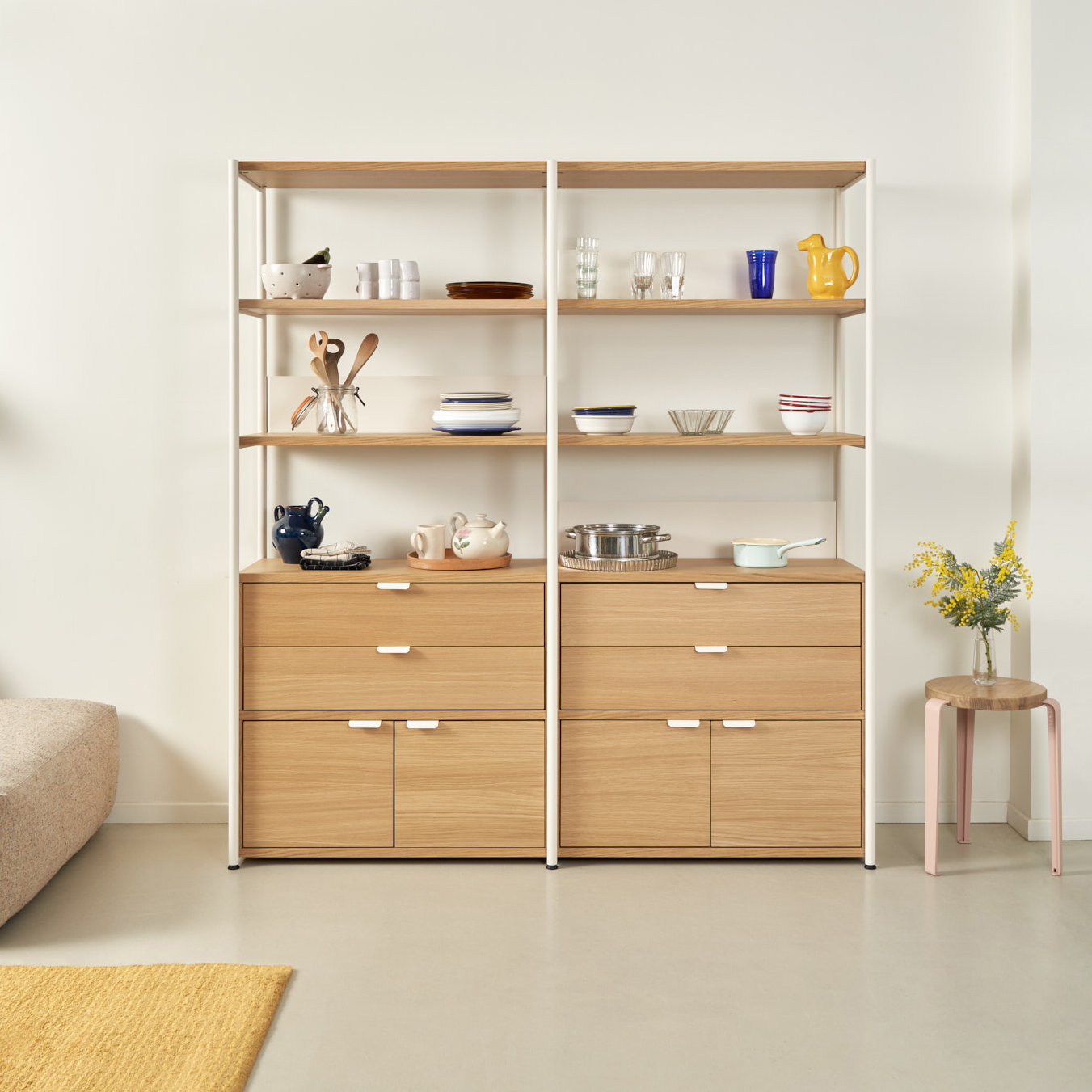 UNIT shelf - H180 x W164cm - eco-certified wood