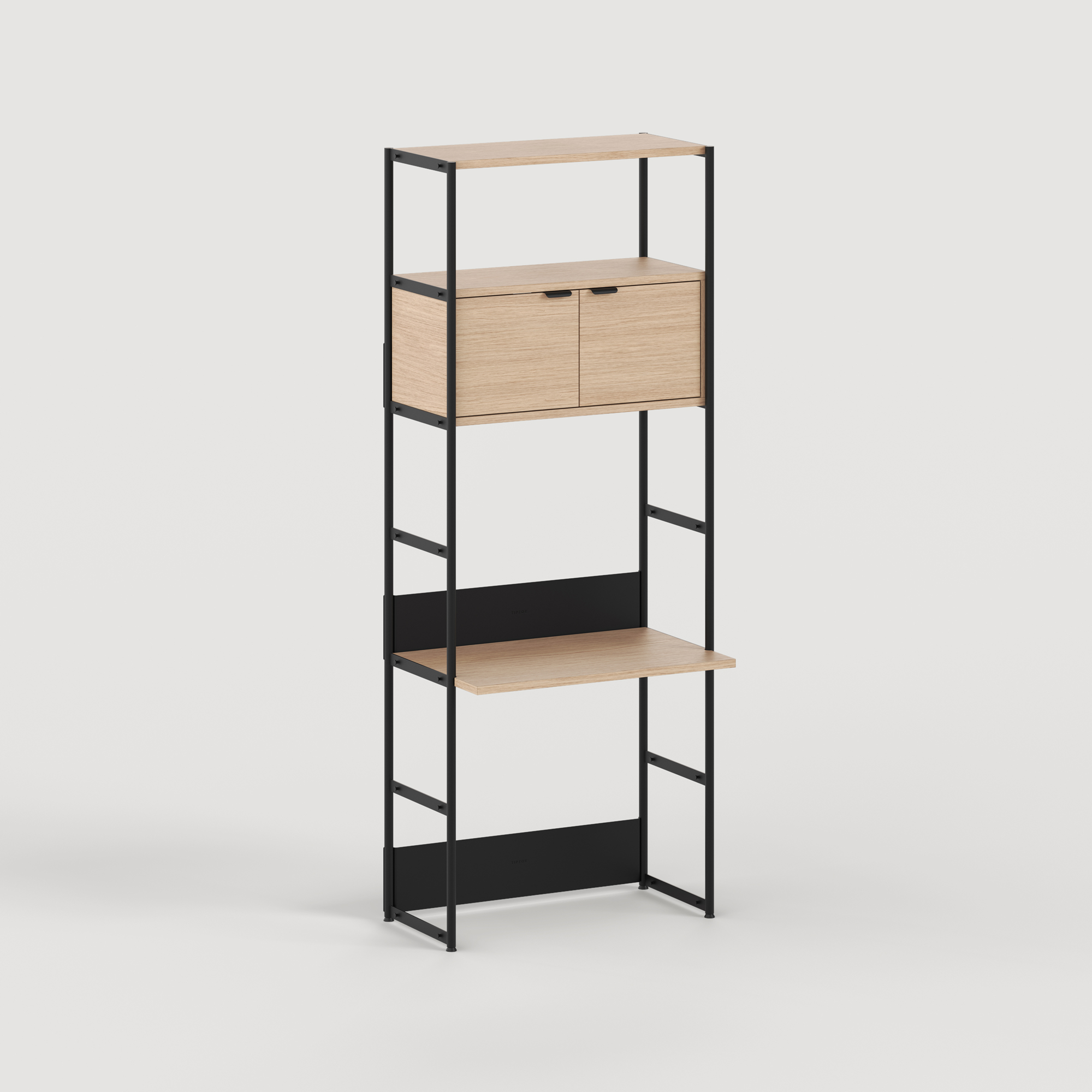 UNIT desk shelf - H180 to 215 x W84cm - eco-certified wood
