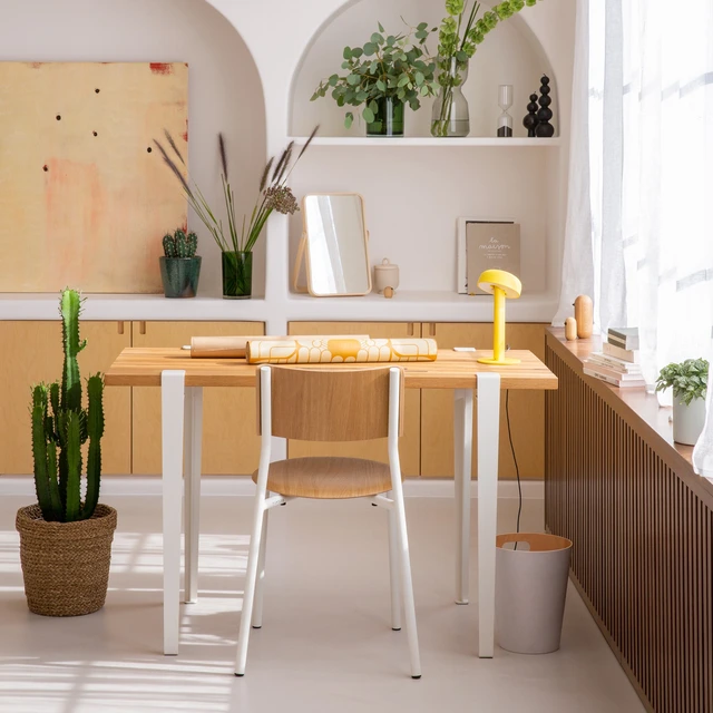TIPTOE dining table or desk - reclaimed wood "Imperfect"