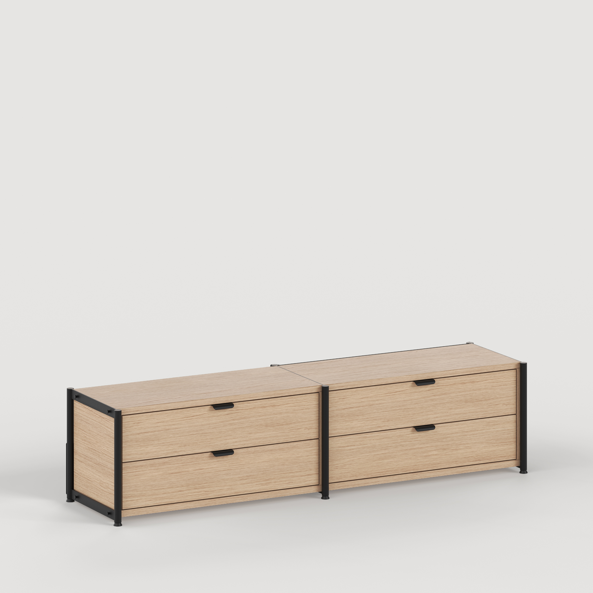 Regal UNIT - H40 bis 50 x B164cm - öko-zertifiziertes Holz