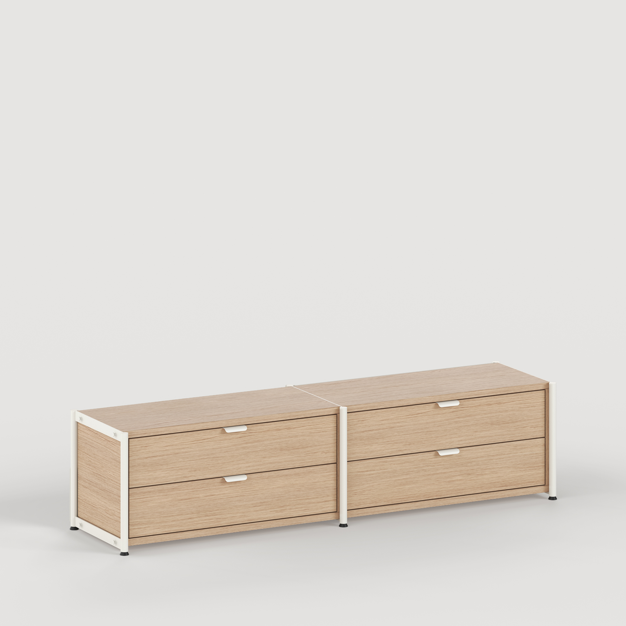 Regal UNIT - H40 bis 50 x B164cm - öko-zertifiziertes Holz