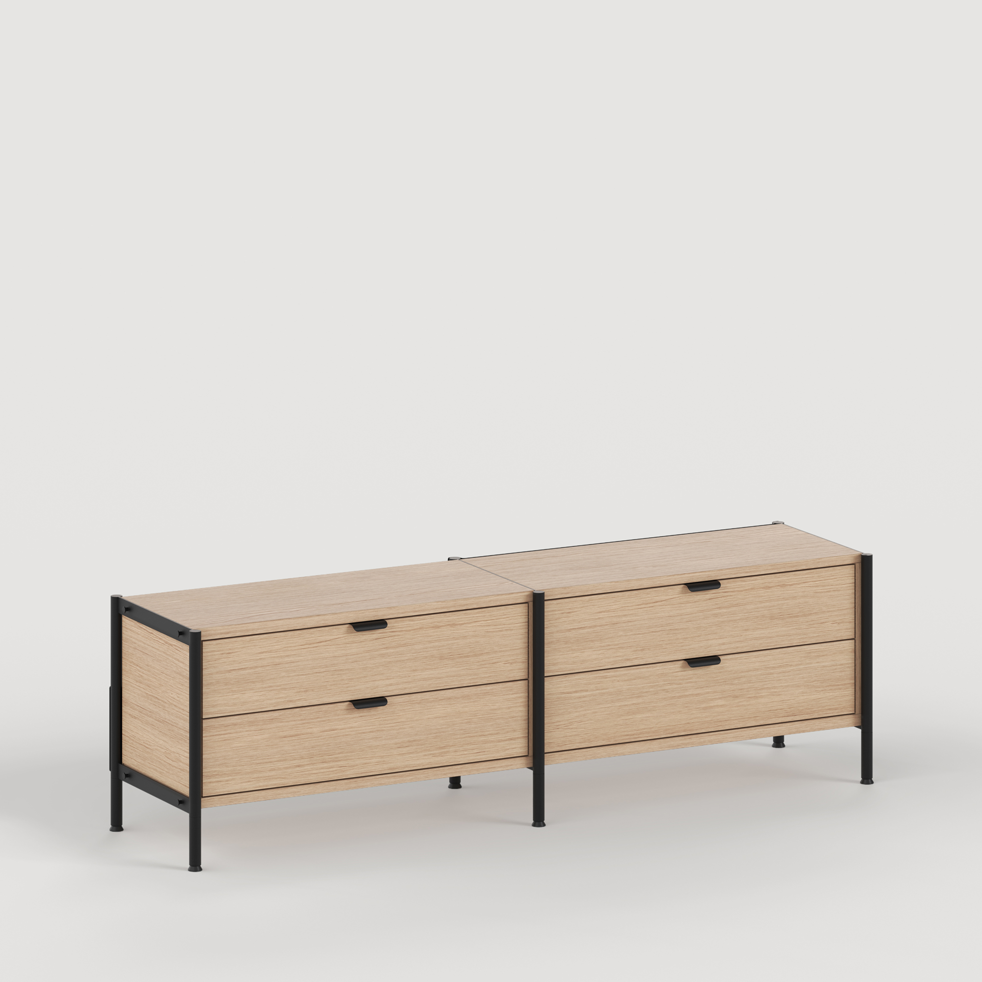 Regal UNIT - H40 bis 50 x B164cm - öko-zertifiziertes Holz