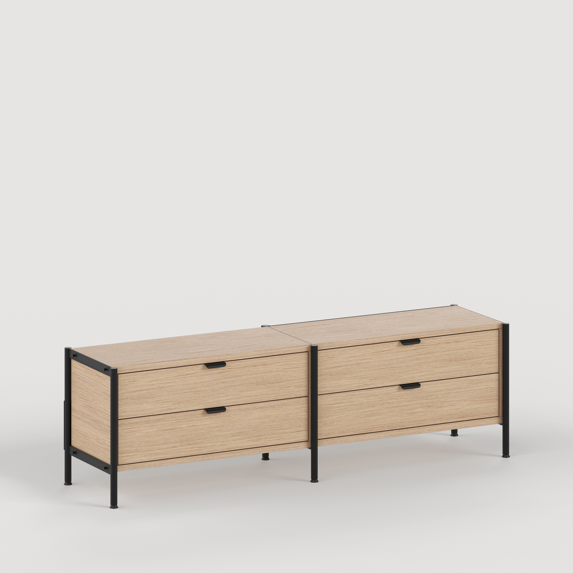 UNIT shelf - H40 to 50 x W164cm - eco-certified wood