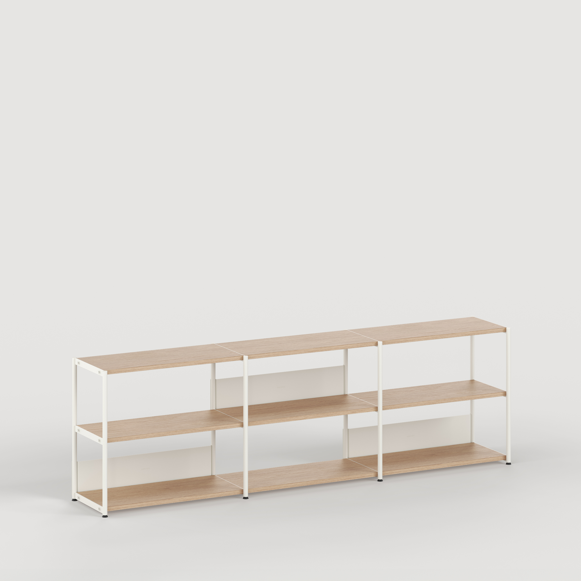 UNIT shelf - H75 to 85 x W244cm - eco-certified wood