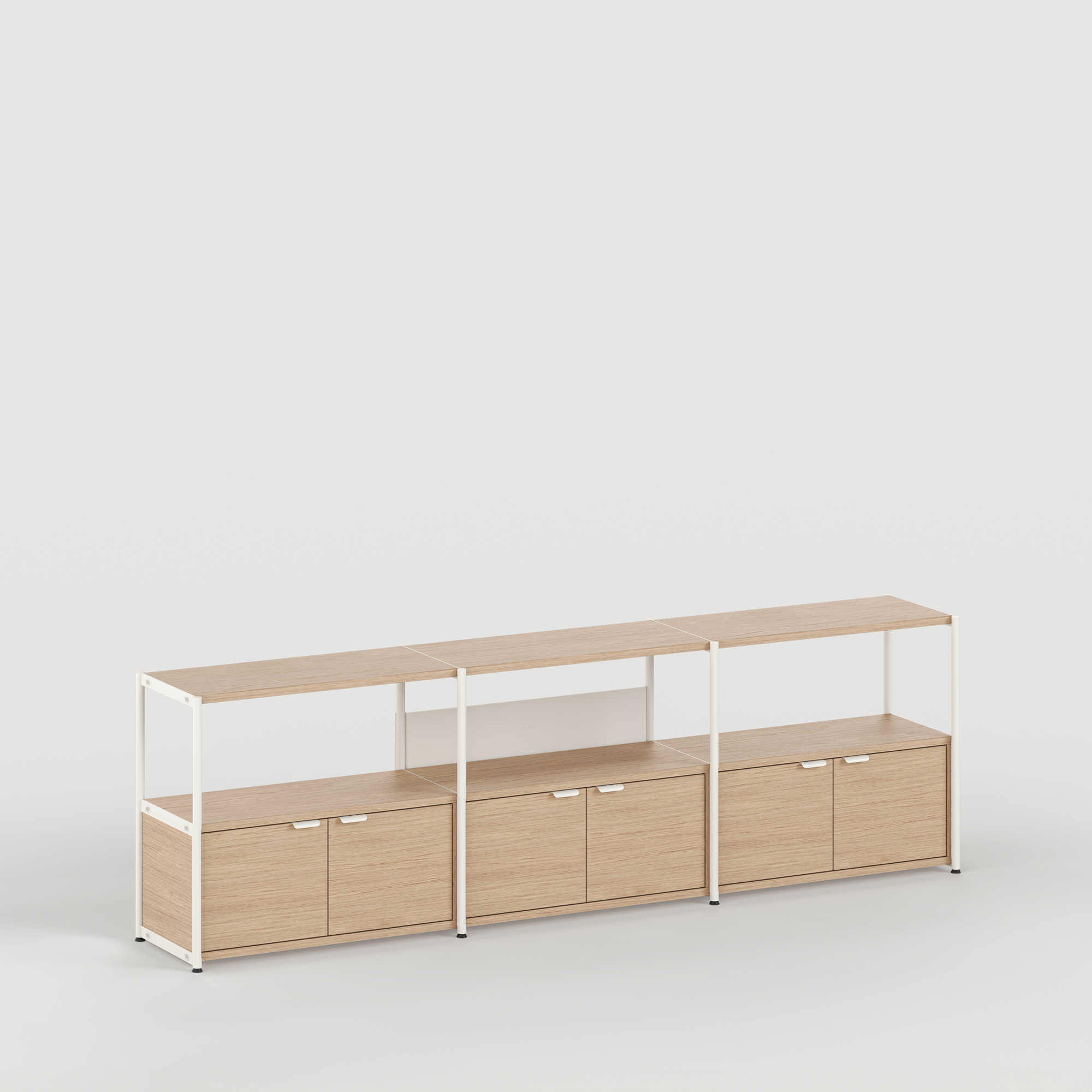 UNIT shelf - H75 to 85 x W244cm - eco-certified wood