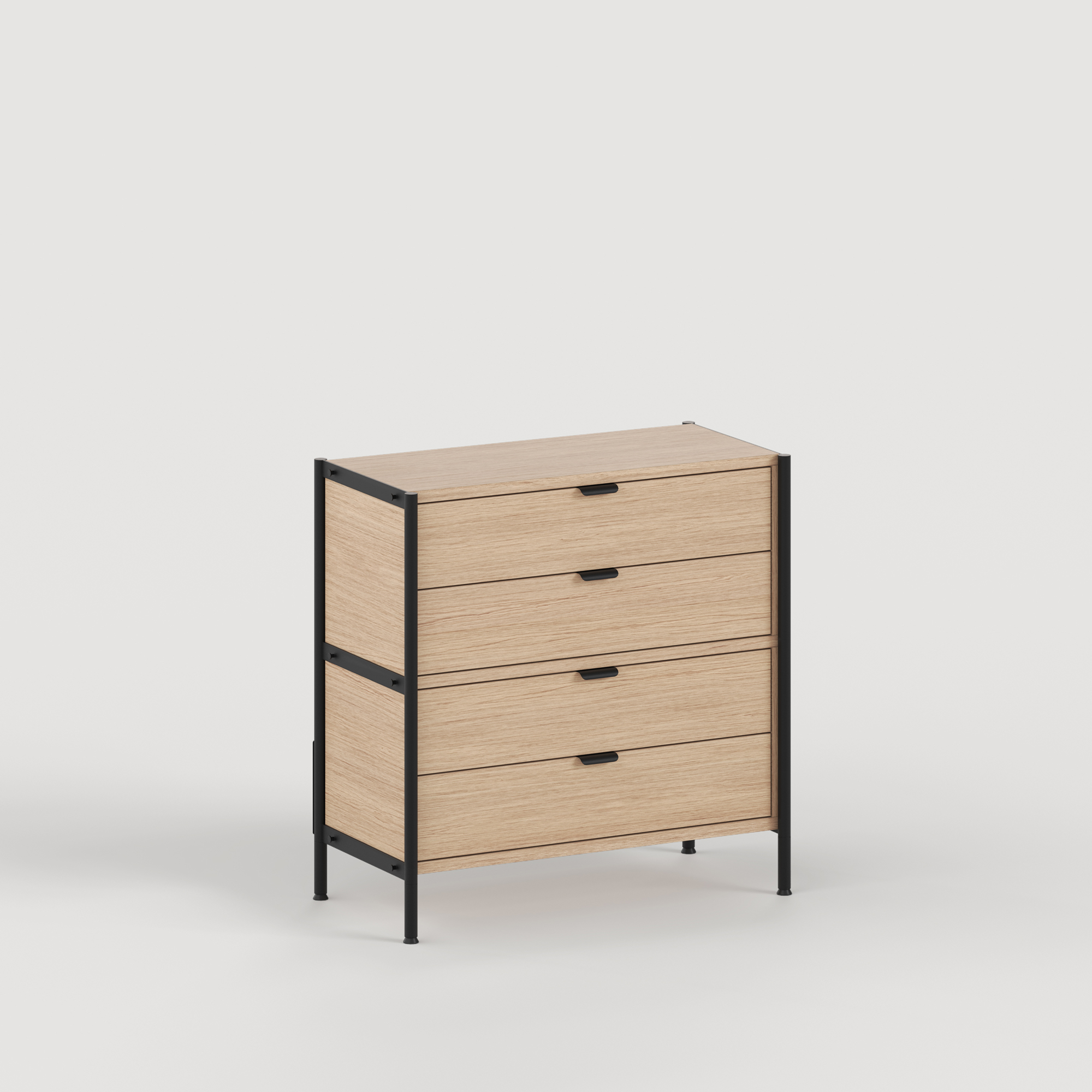 Regal UNIT - H75 bis 85 x B84cm - öko-zertifiziertes Holz