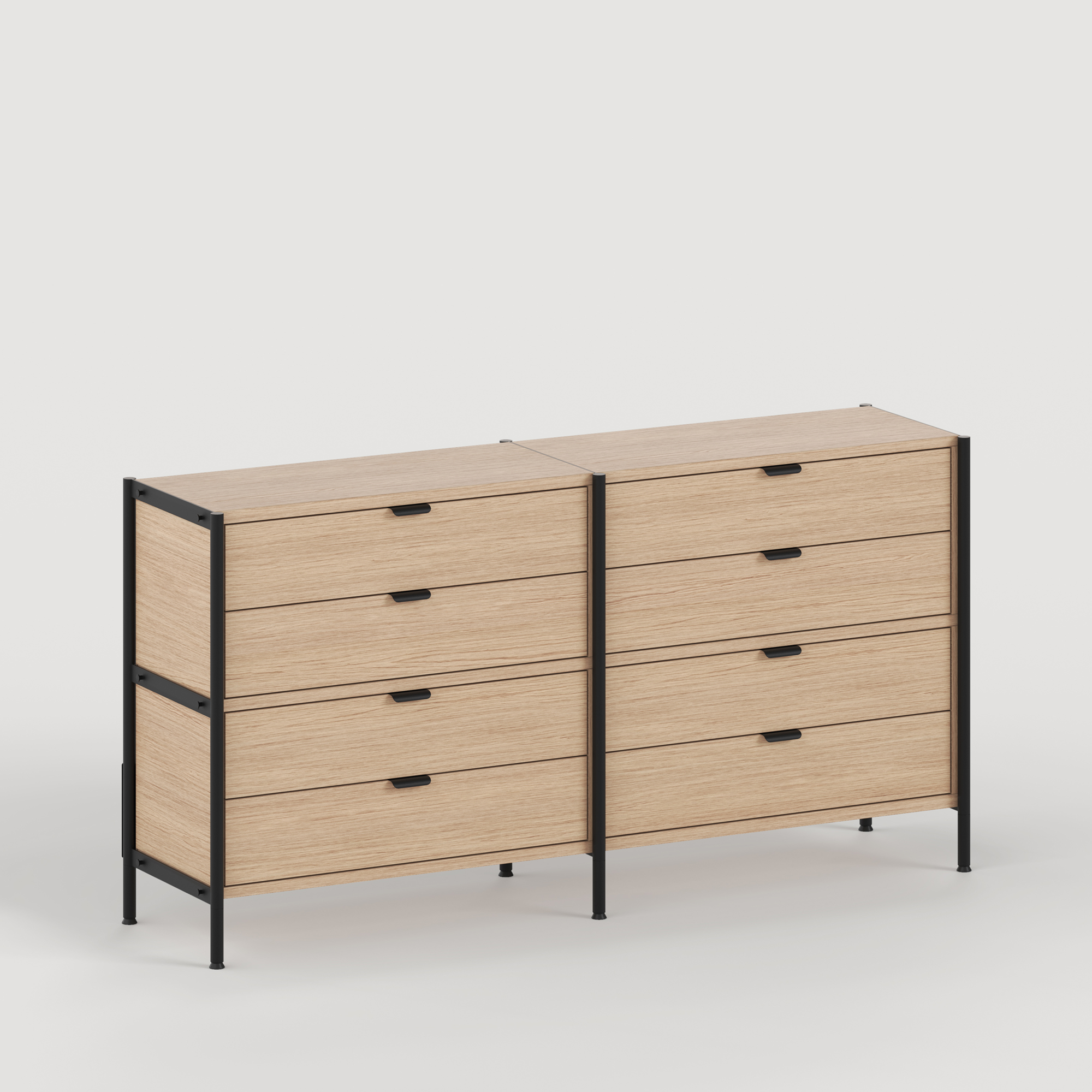 UNIT shelf - H75 to 85 x W164cm - eco-certified wood