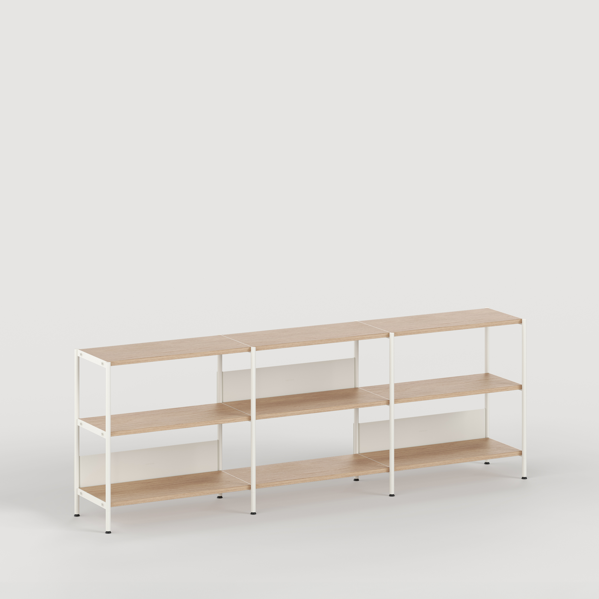 UNIT shelf - H75 to 85 x W244cm - eco-certified wood