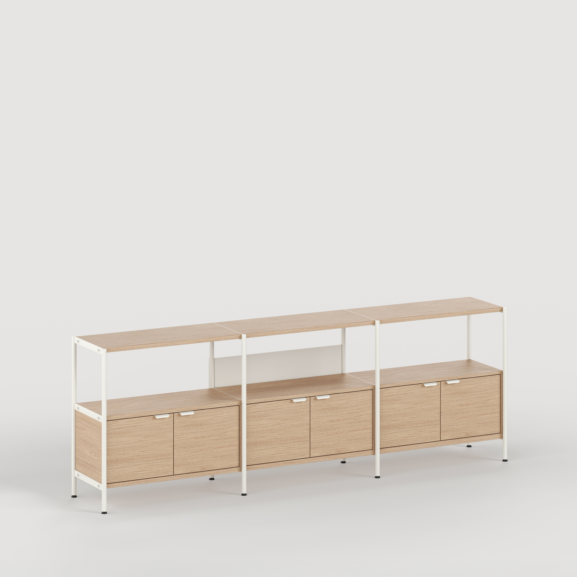 UNIT shelf - H75 to 85 x W244cm - eco-certified wood