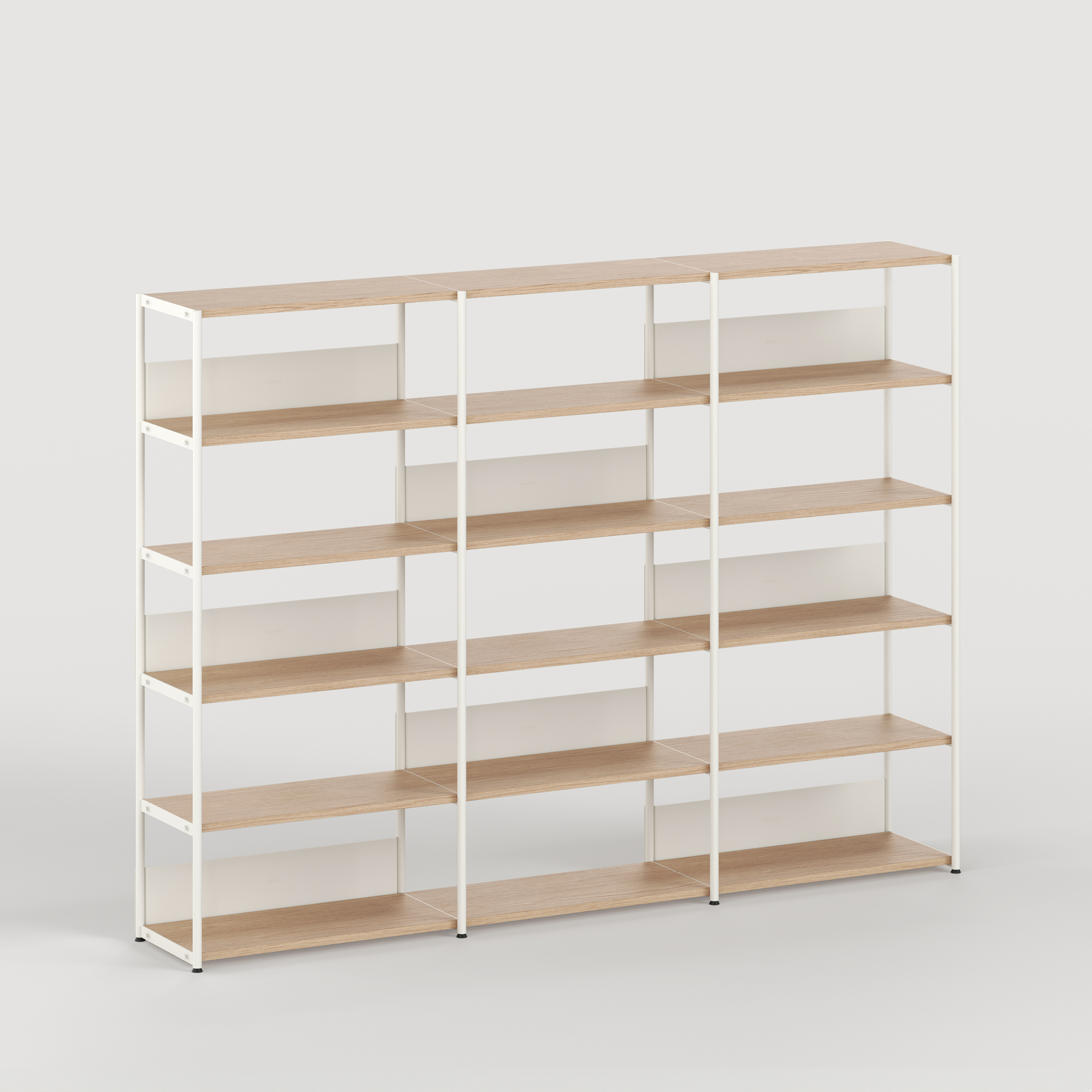 UNIT shelf - H180 to 215 x W244cm - eco-certified wood