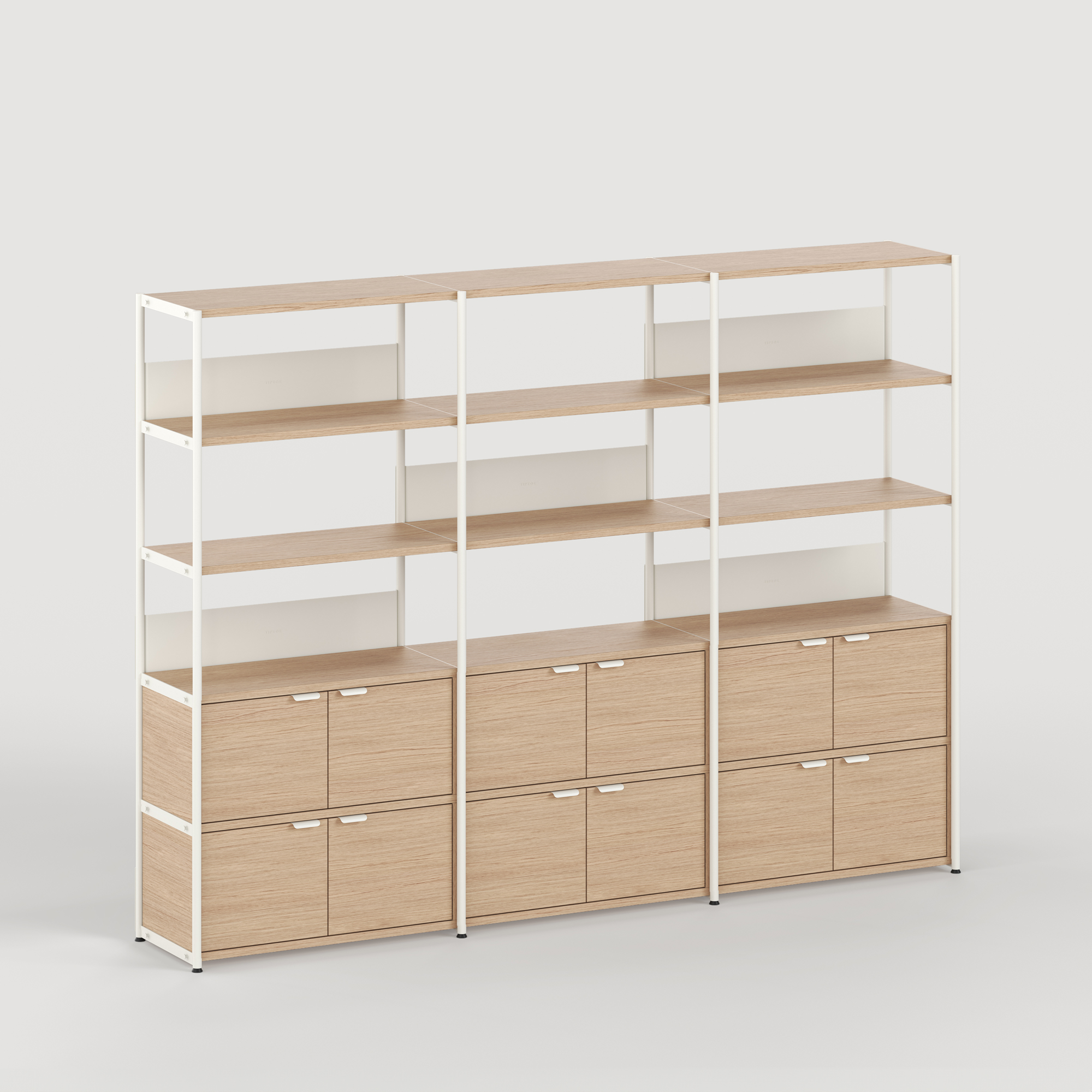UNIT shelf - H180 to 215 x W244cm - eco-certified wood