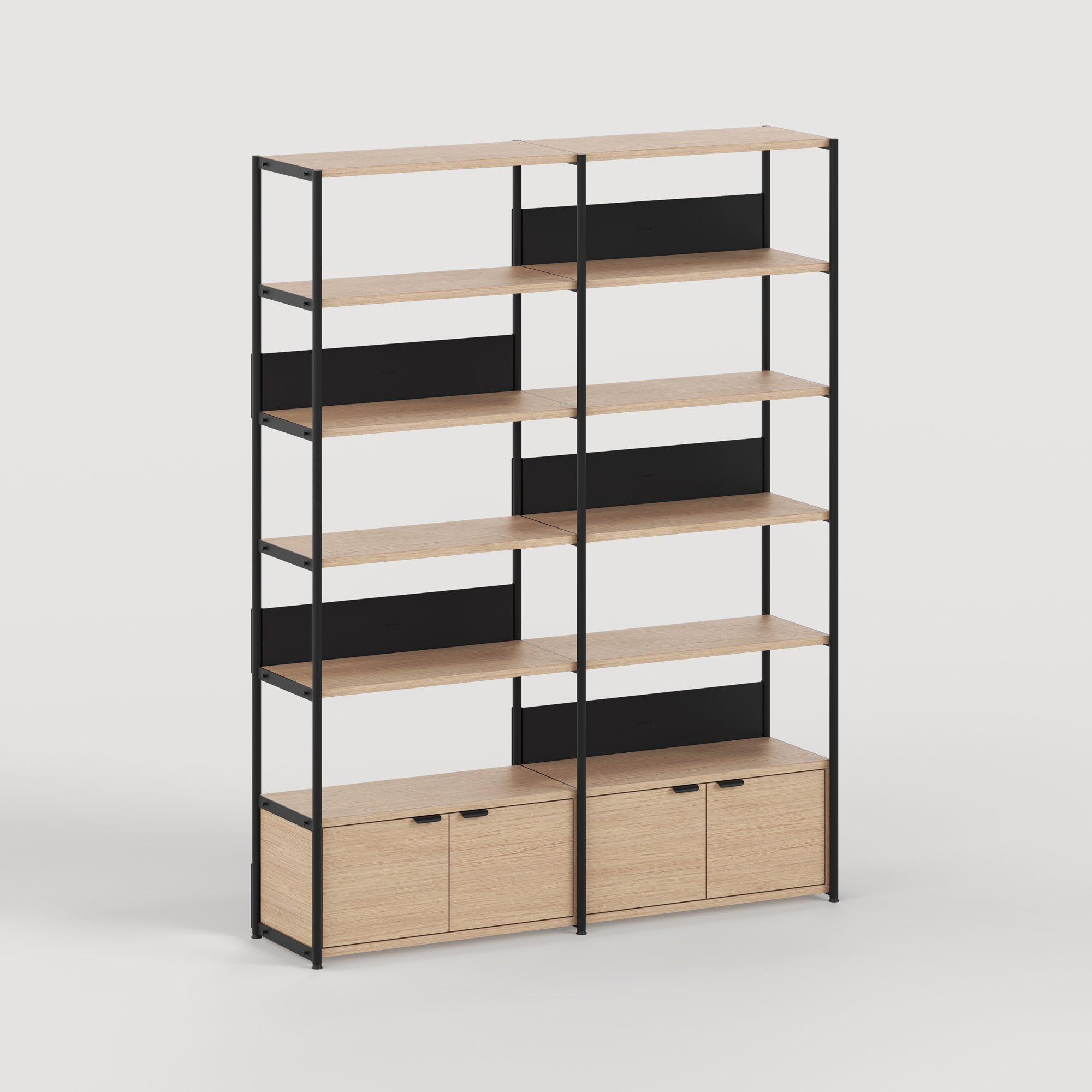 UNIT shelf - H215 x W164cm - eco-certified wood