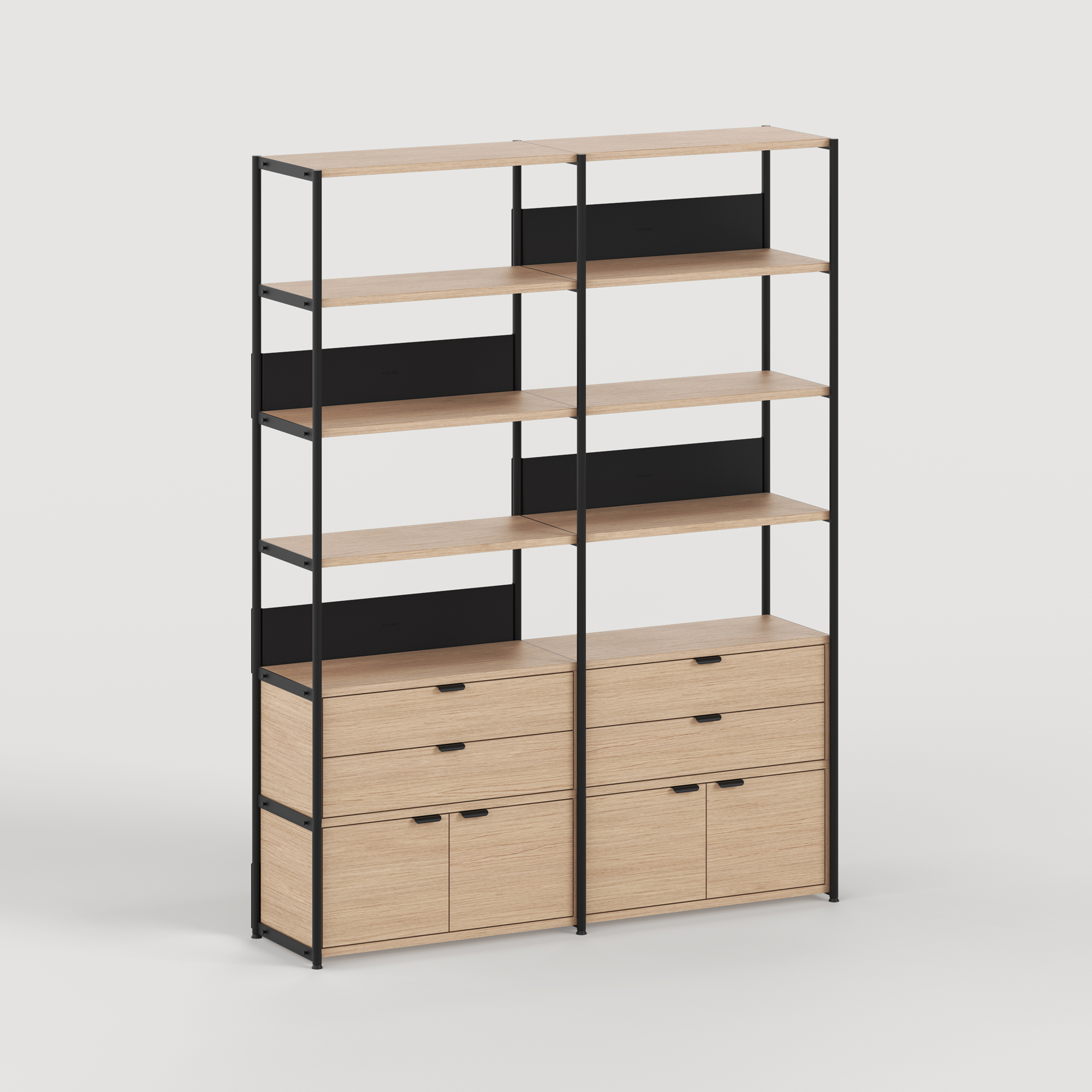 UNIT shelf - H215 x W164cm - eco-certified wood