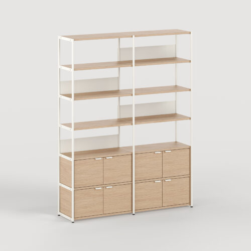 UNIT shelf - H215 x W164cm - eco-certified wood