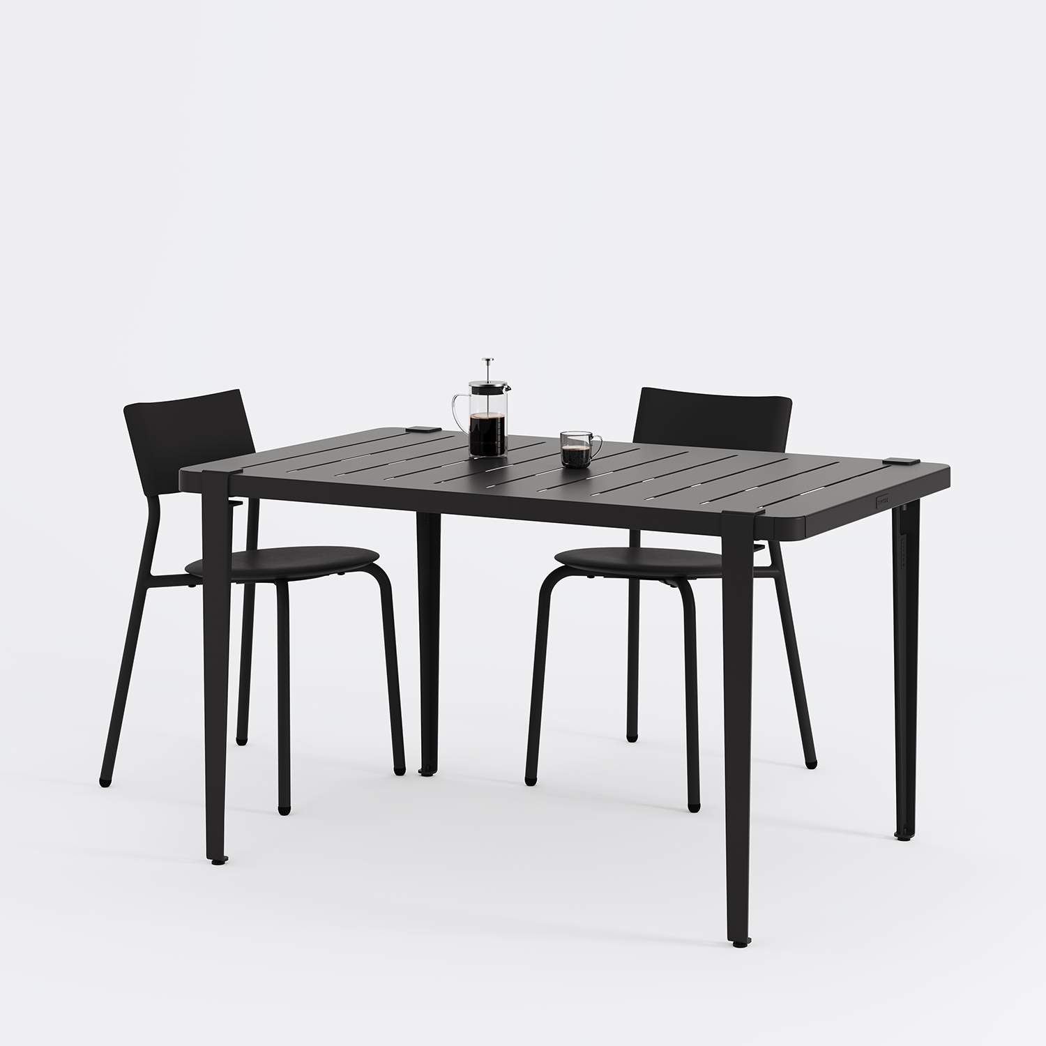 Outdoor table - powder-coated steel