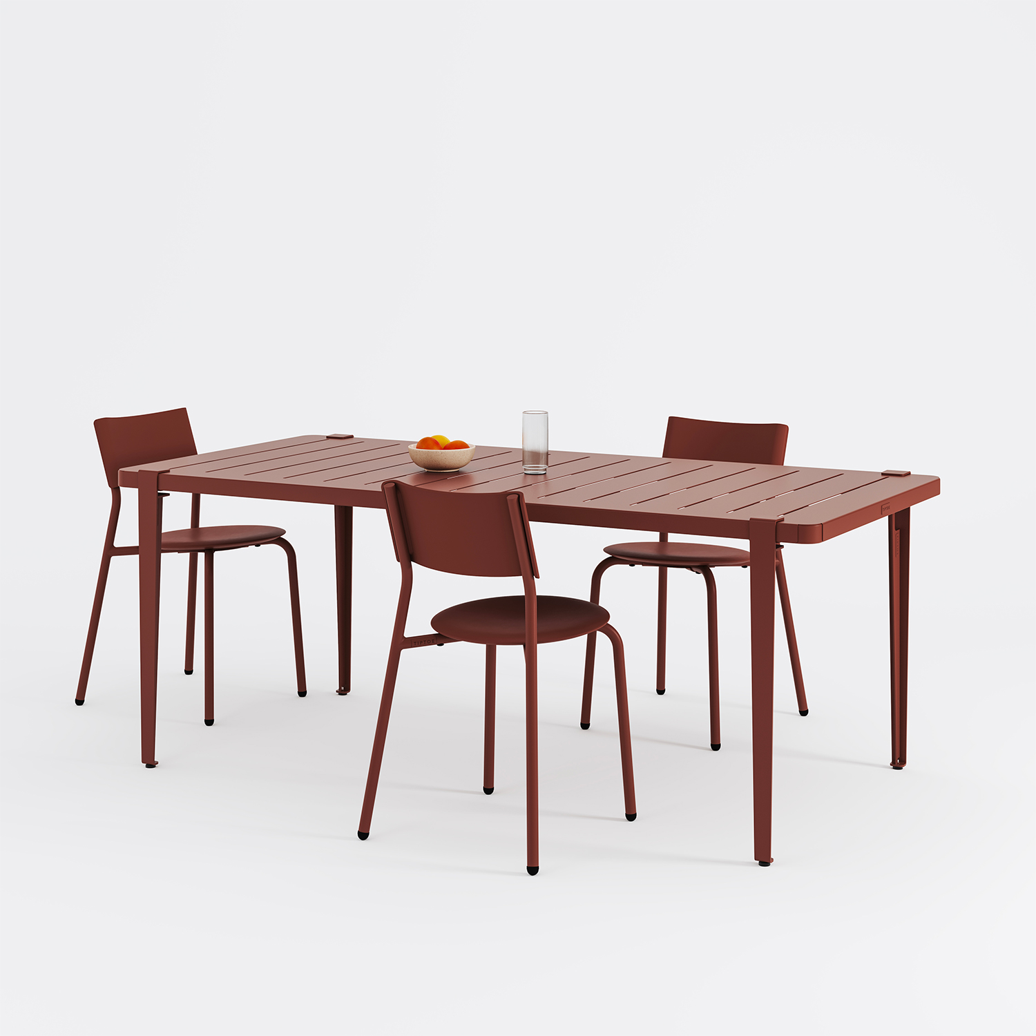 Outdoor table - powder-coated steel