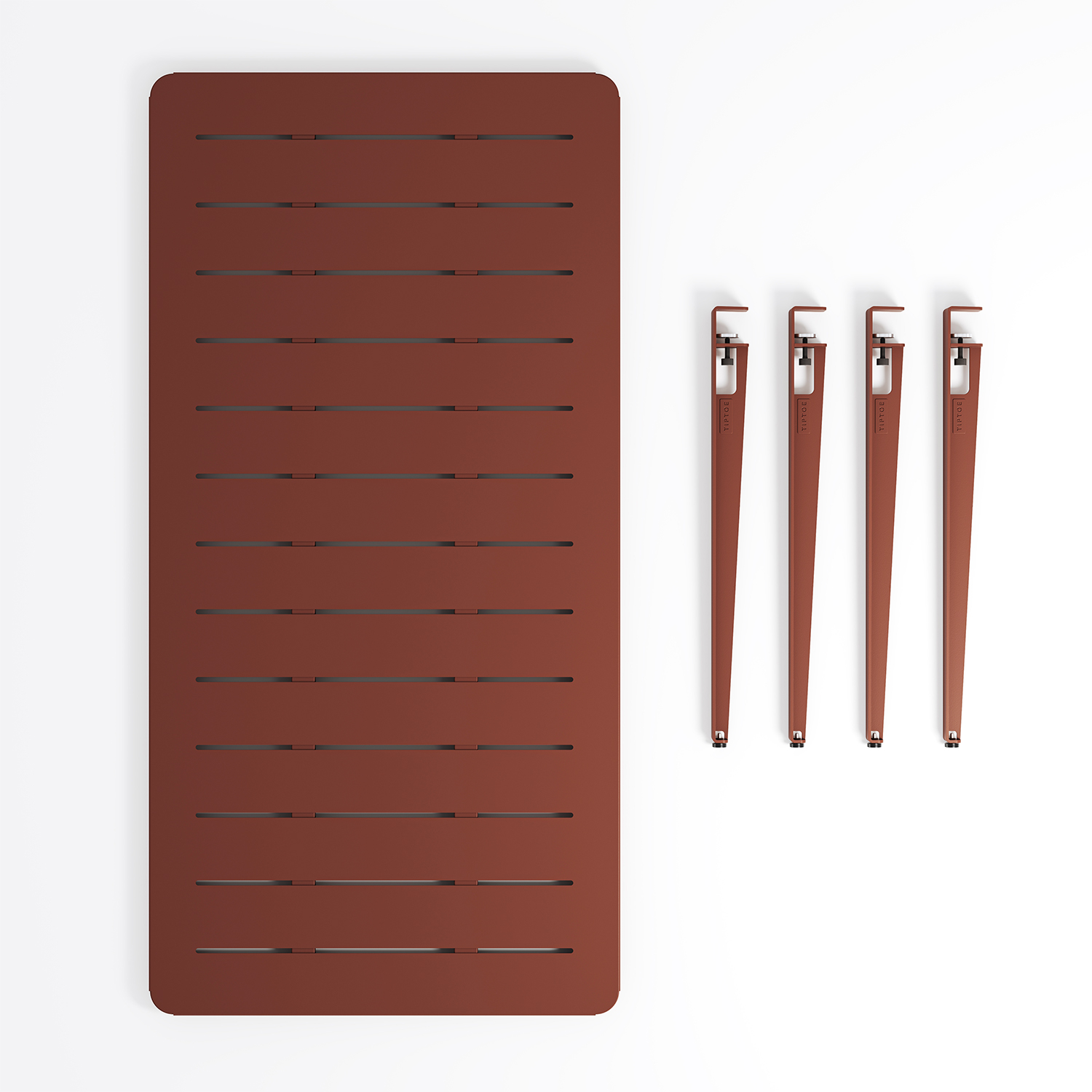 Outdoor table - powder-coated steel