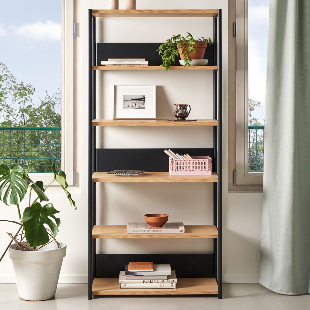 UNIT shelf - H180 x W84cm - eco-certified wood