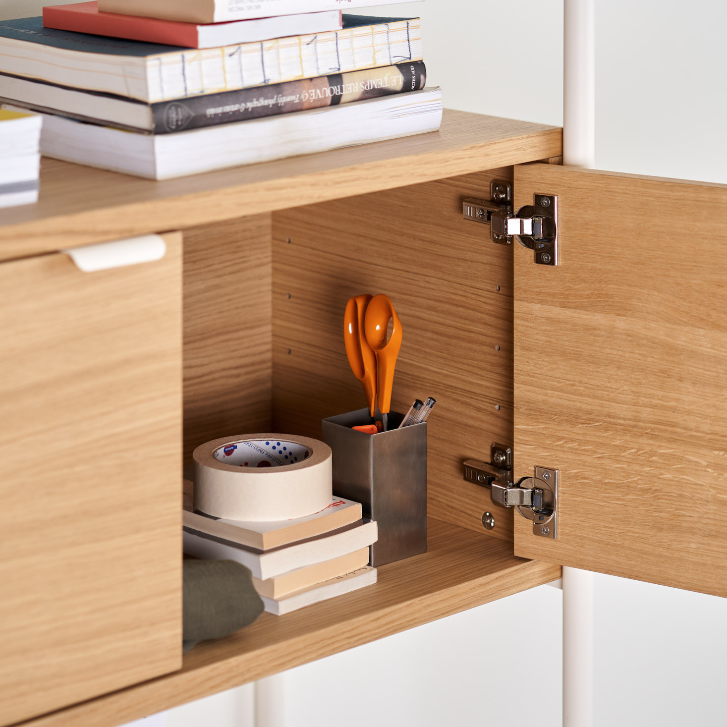 UNIT desk shelf - H180 to 215 x W84cm - eco-certified wood