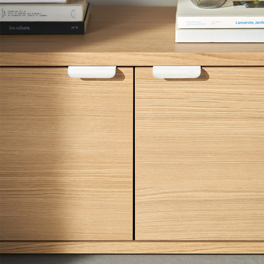 UNIT shelf - H75 to 85 x W244cm - eco-certified wood
