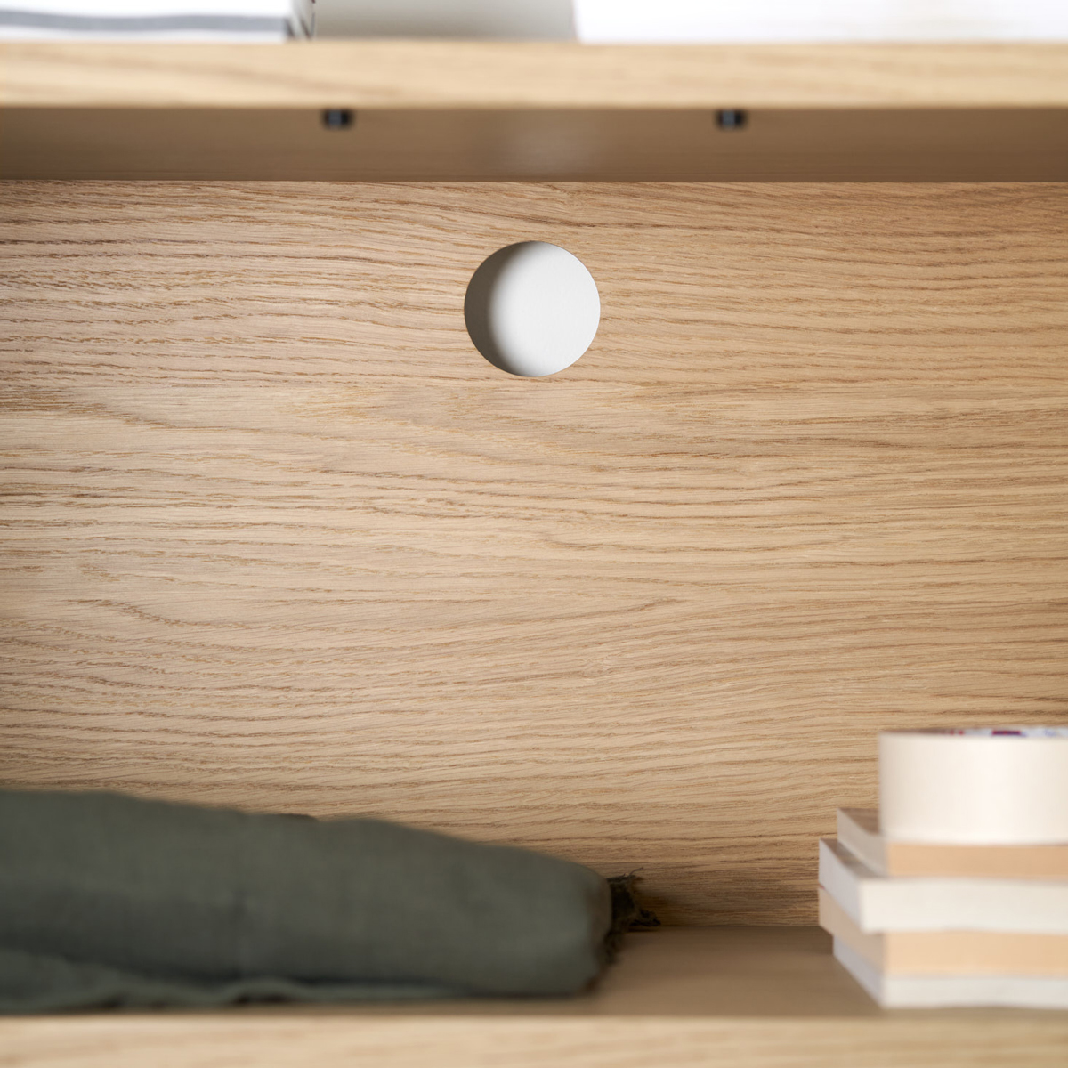 UNIT desk shelf - H180 to 215 x W84cm - eco-certified wood