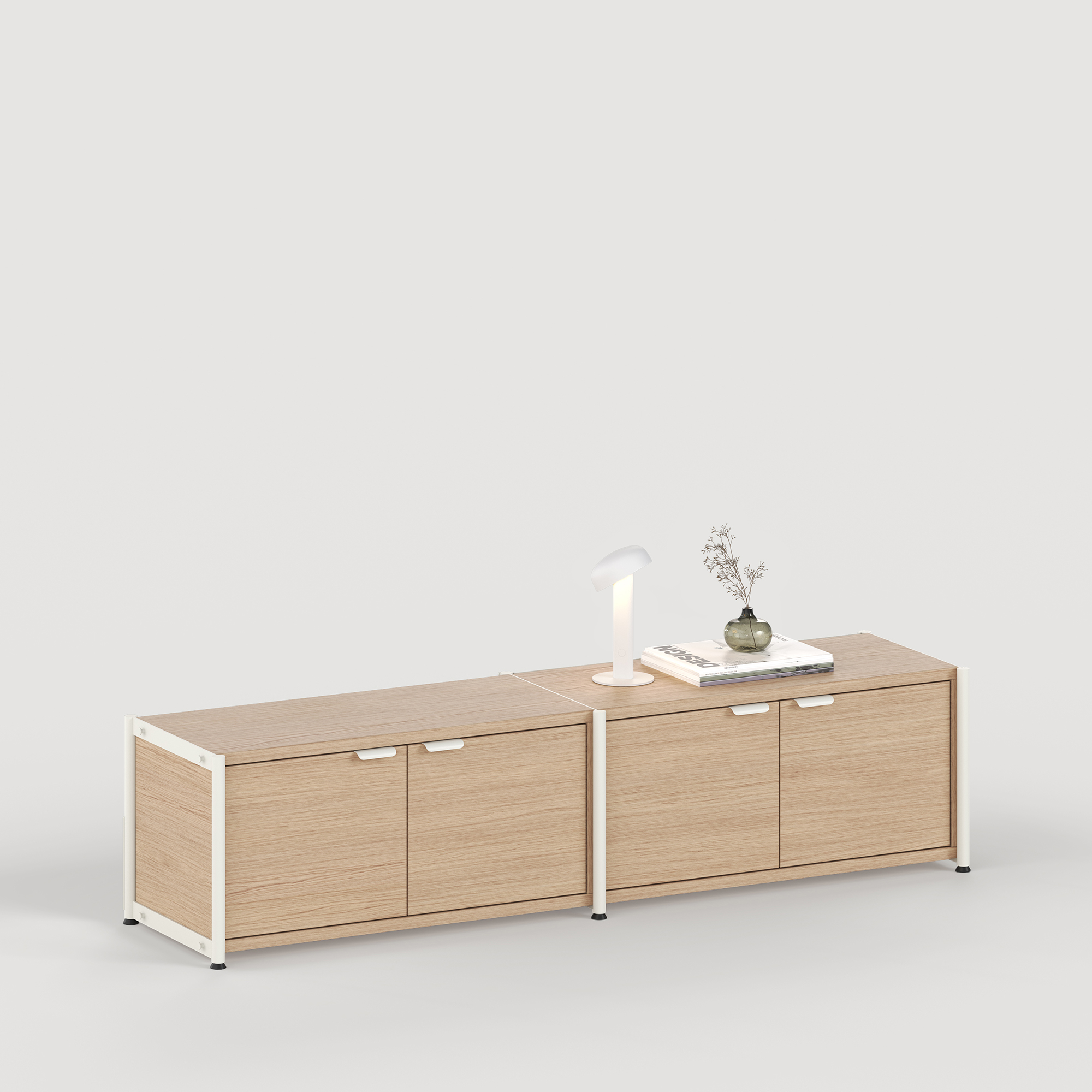 Regal UNIT - H40 bis 50 x B164cm - öko-zertifiziertes Holz