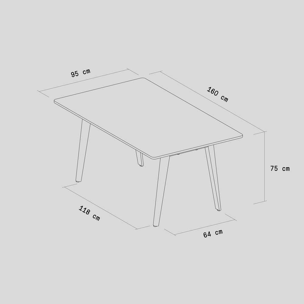 NEW MODERN dining table - eco-certified wood