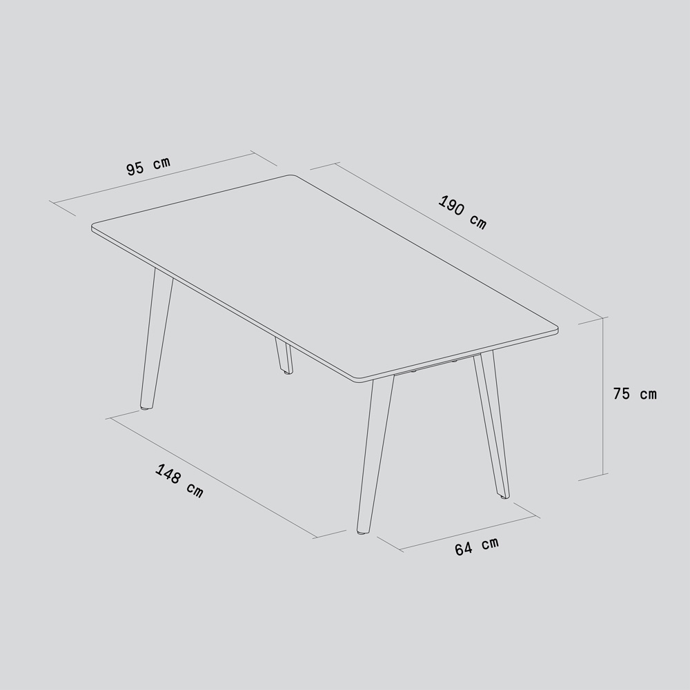 NEW MODERN dining table - eco-certified wood