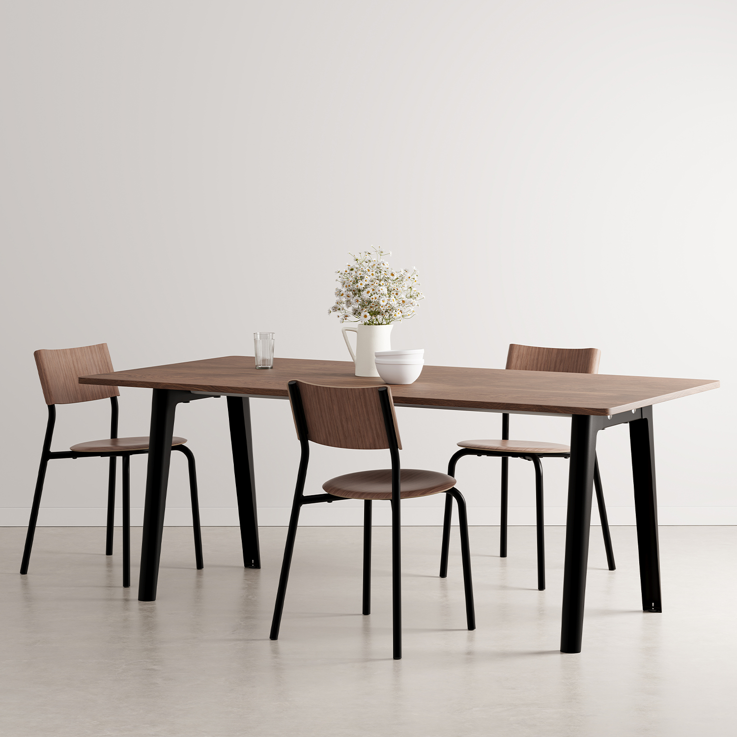 NEW MODERN dining table - eco-certified walnut