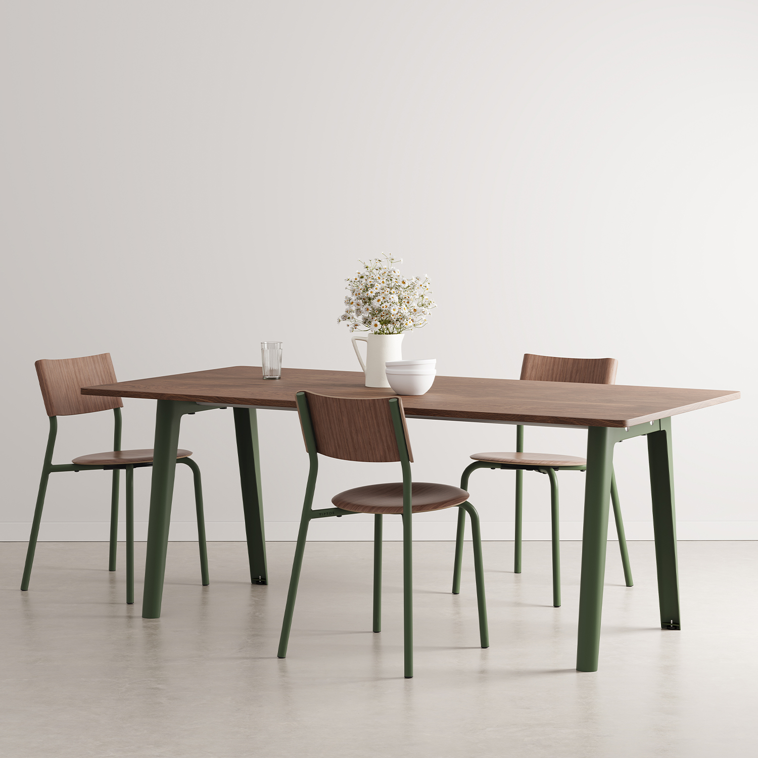 NEW MODERN dining table - eco-certified walnut