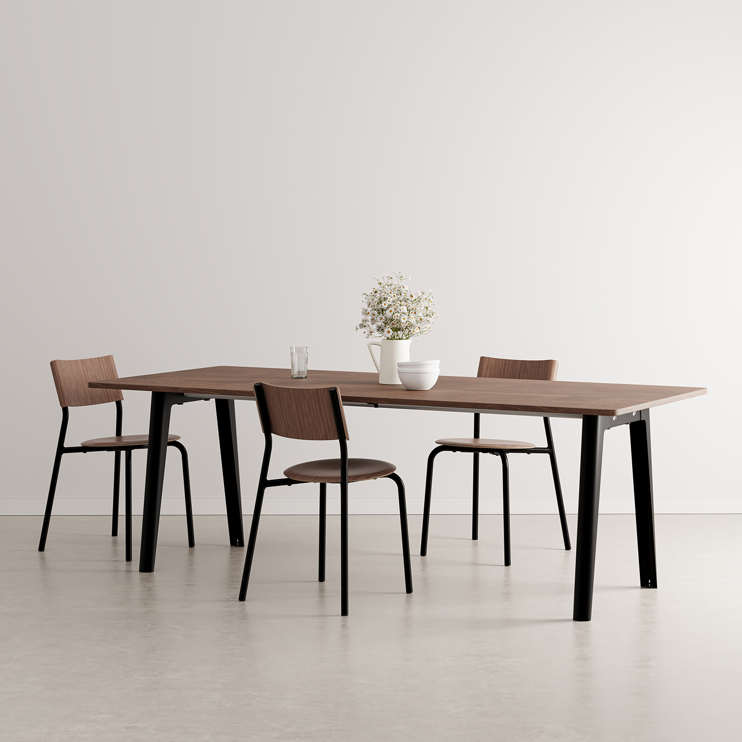 NEW MODERN dining table - eco-certified walnut