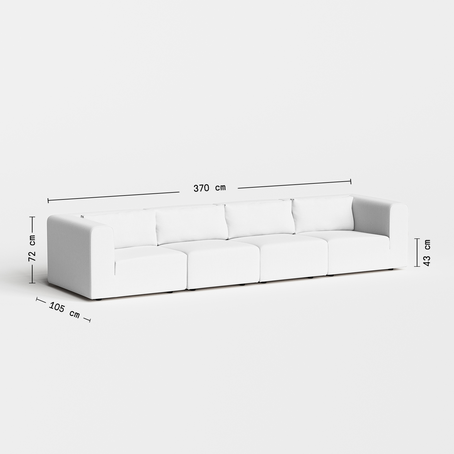 BRIDGE sofa - 4 to 5 seats