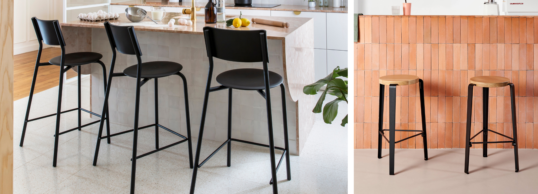 Design chairs and bar stools industrial style TIPTOE