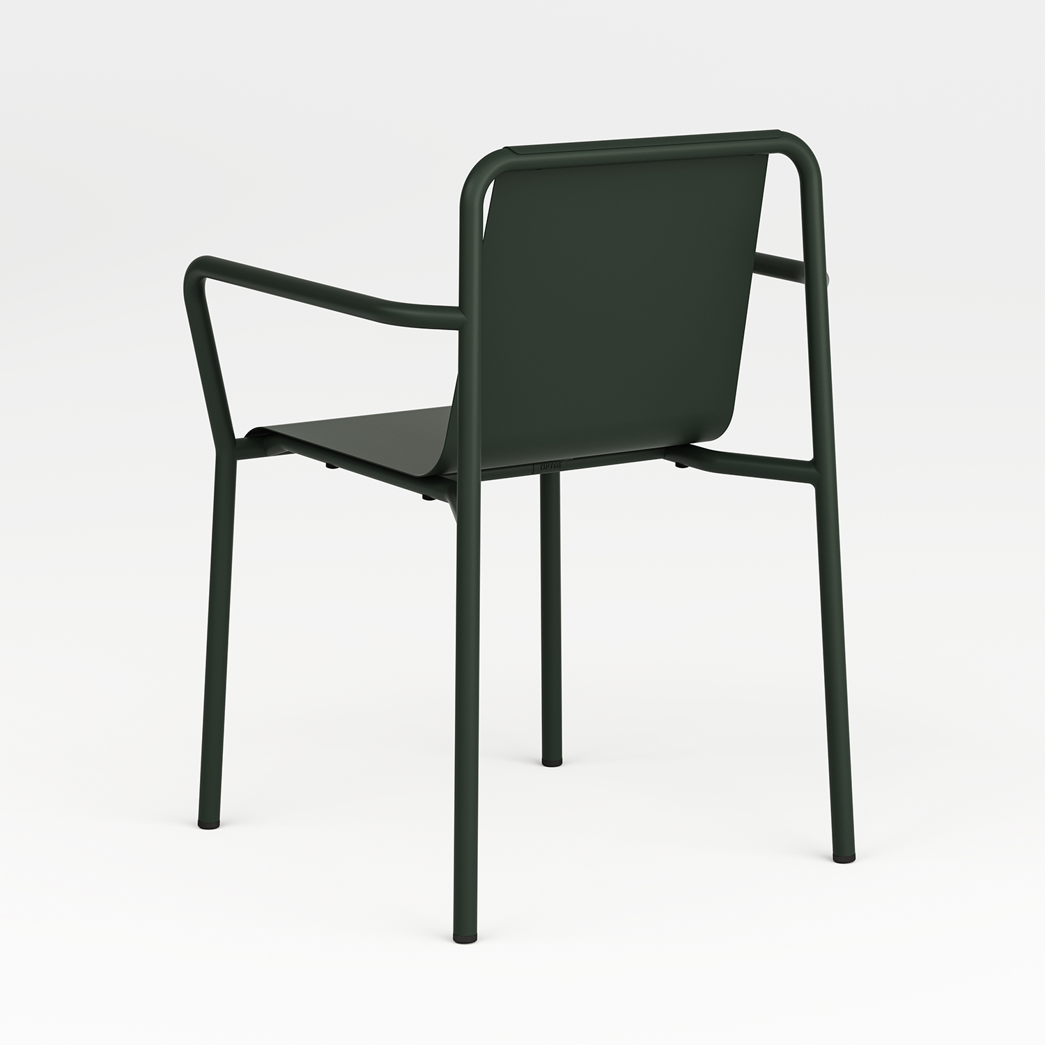 PANORAMA outdoor chair with armrests - powder-coated steel