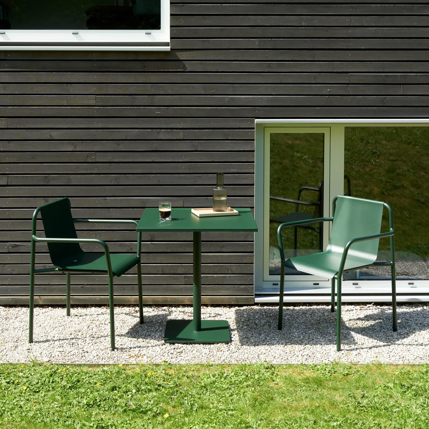 Outdoor-Bistrotisch MOKA - pulverbeschichteter Stahl