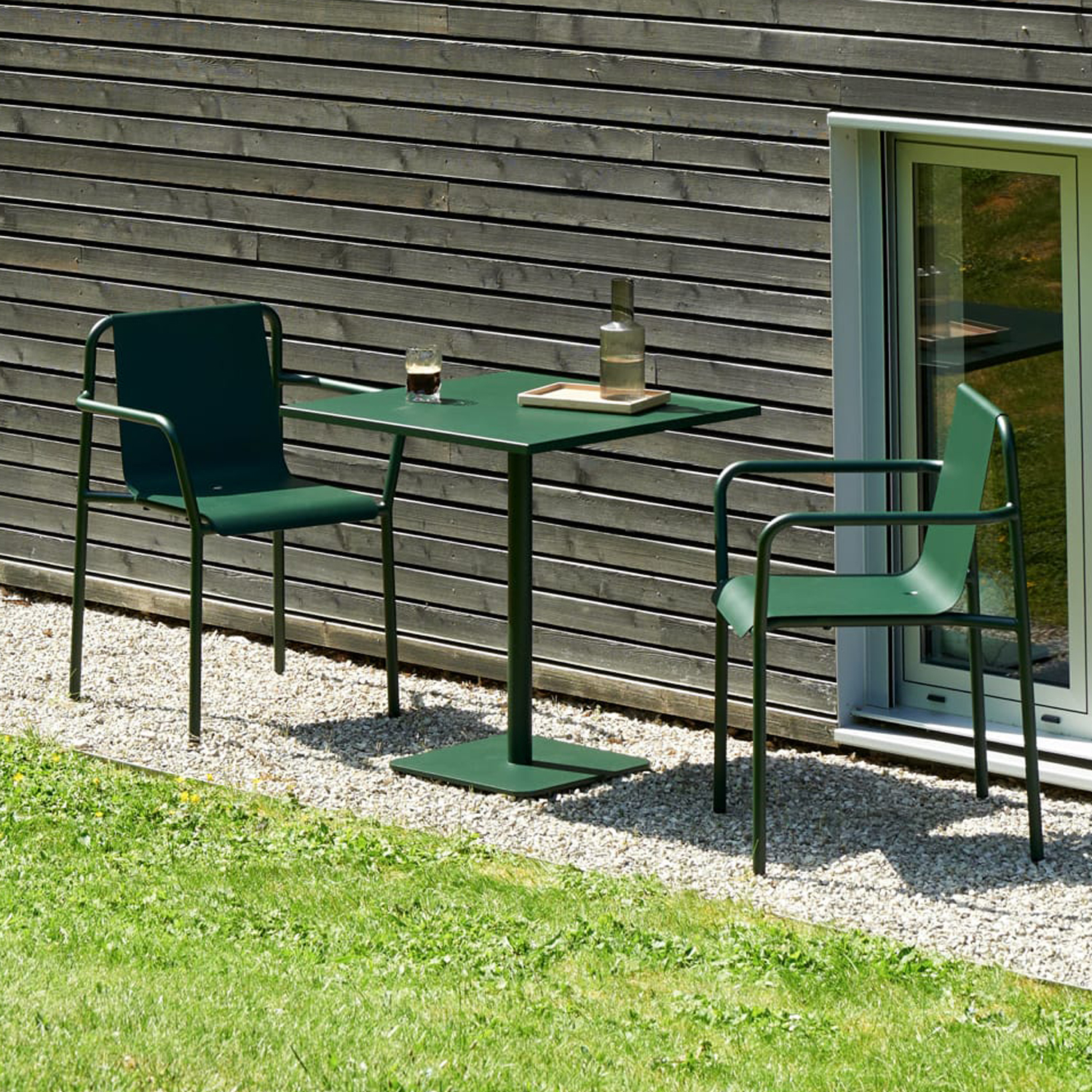 Outdoor-Bistrotisch MOKA - pulverbeschichteter Stahl
