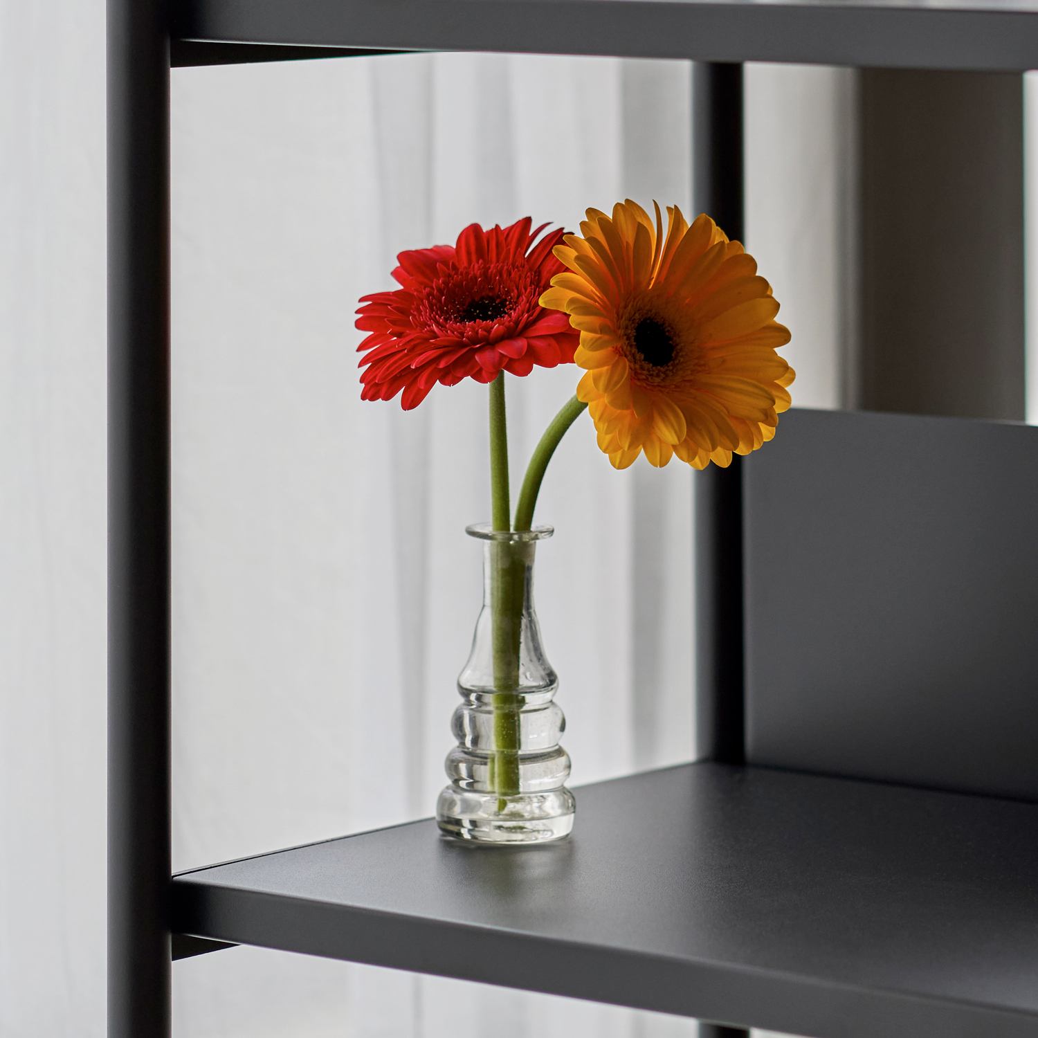 UNIT shelf - H180 to 215 x W244cm - powder-coated steel