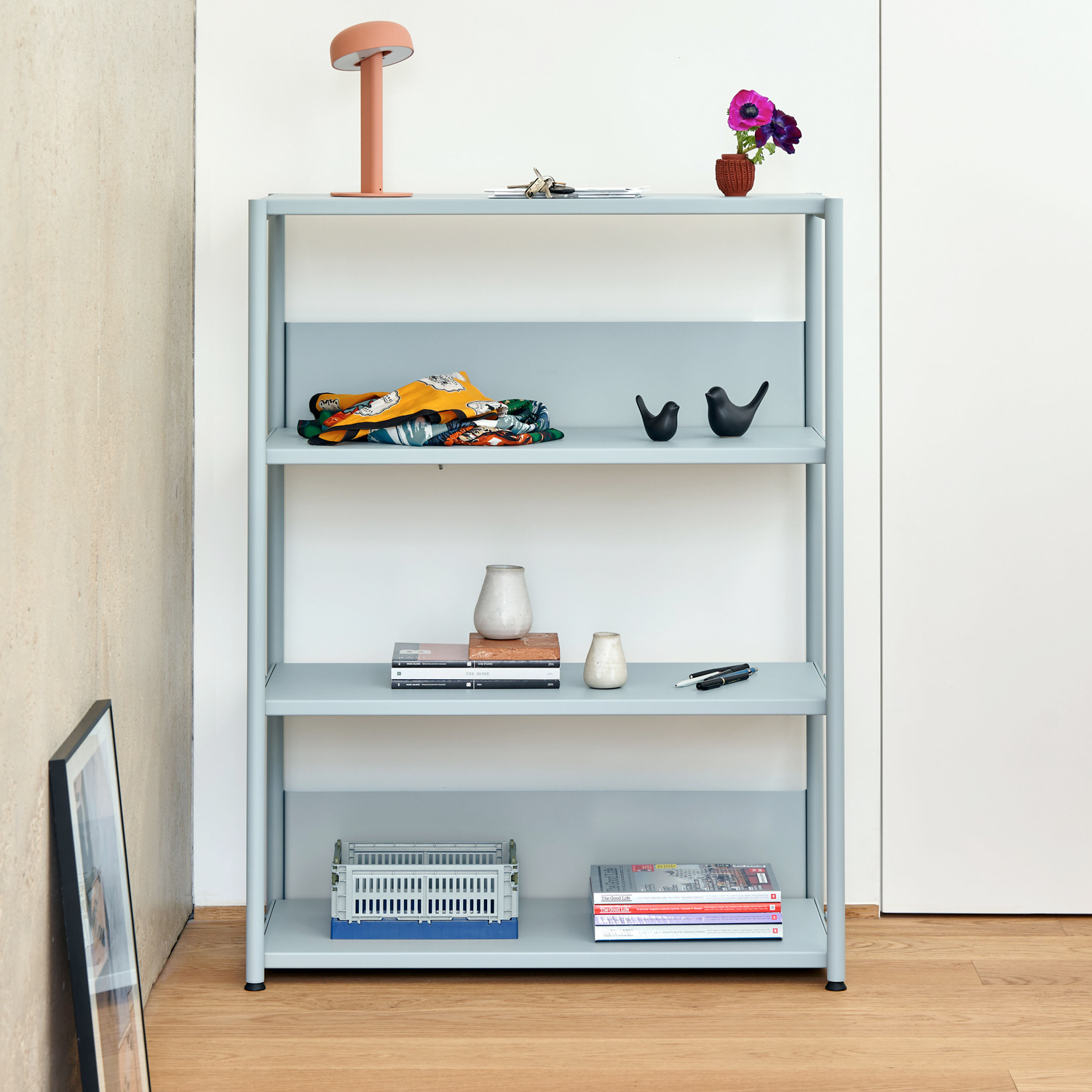 Regal UNIT - H110 x B84cm - pulverbeschichteter Stahl