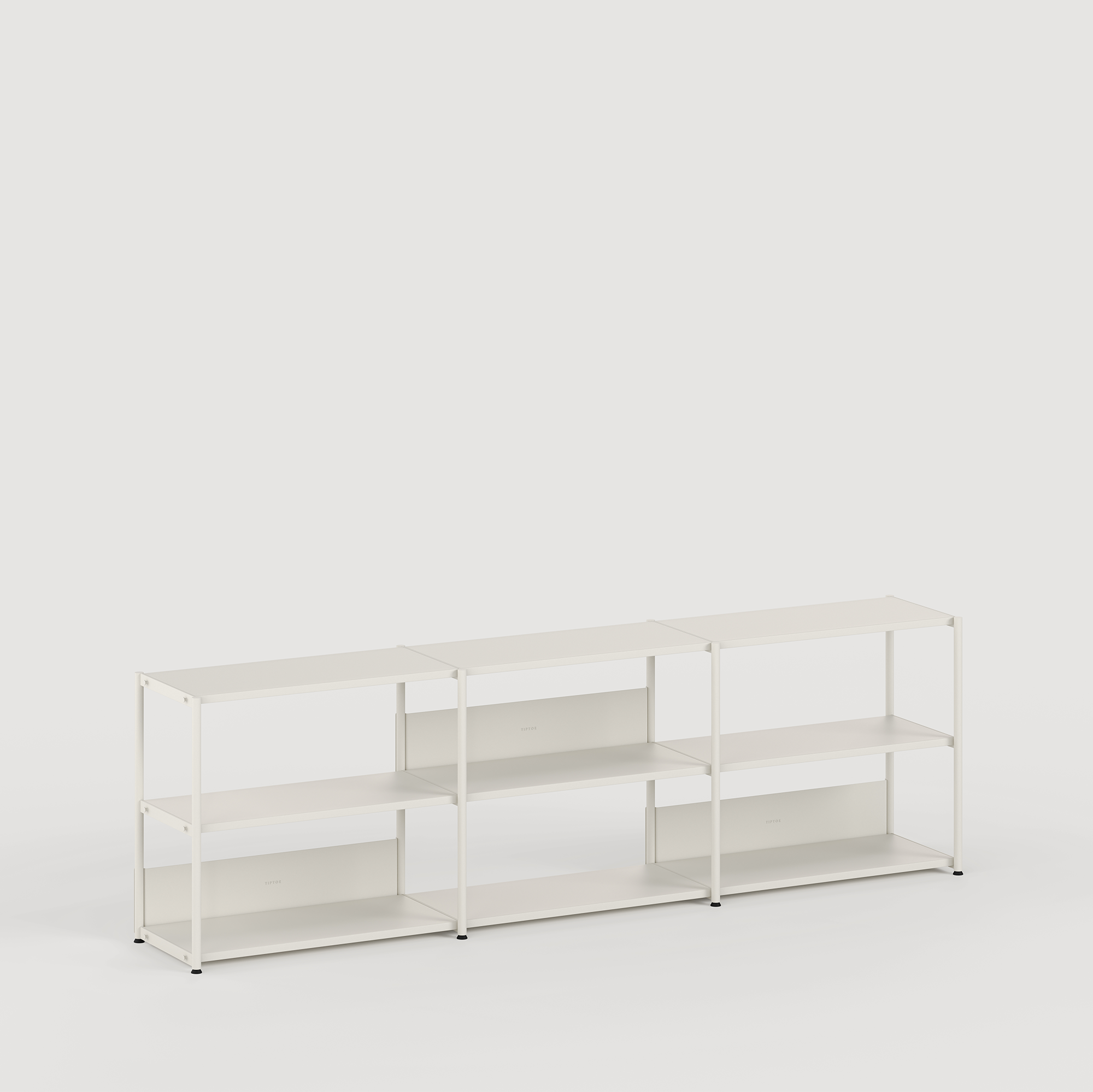 UNIT shelf - H75 to 85 x W244cm - powder-coated steel