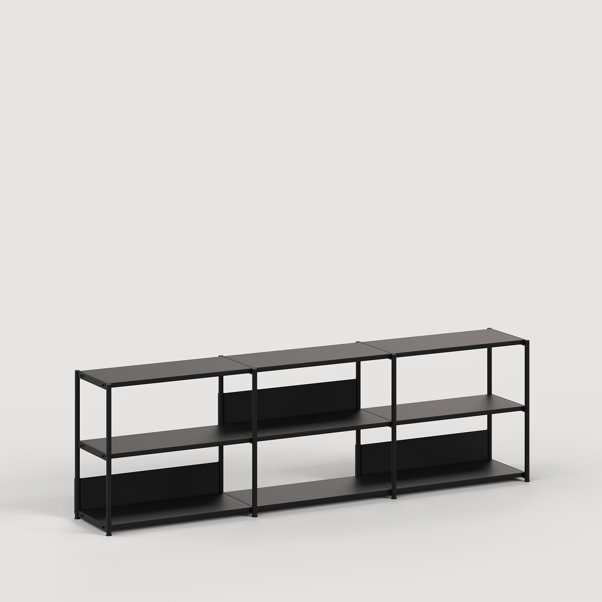UNIT shelf - H75 to 85 x W244cm - powder-coated steel