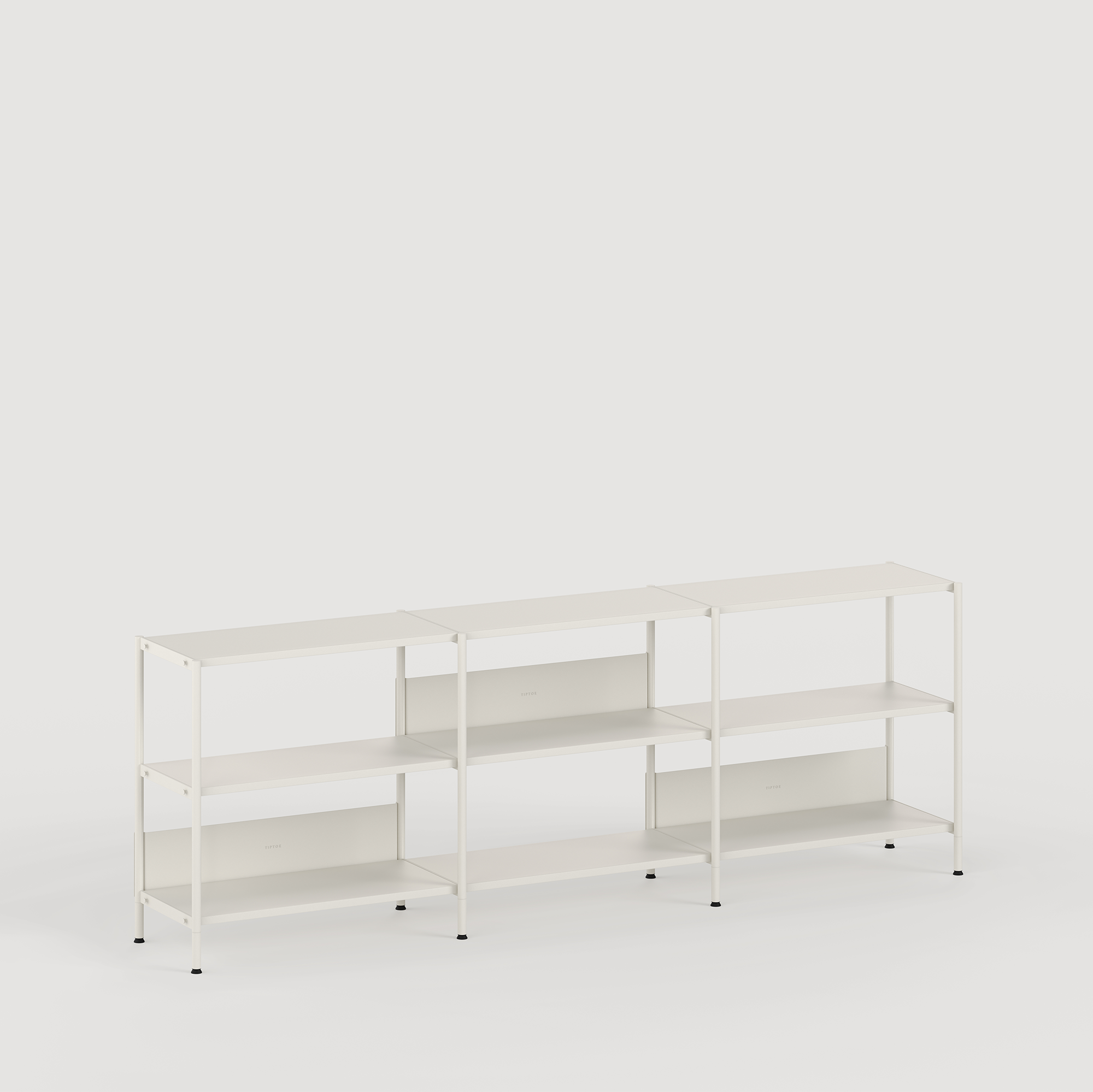 UNIT shelf - H75 to 85 x W244cm - powder-coated steel