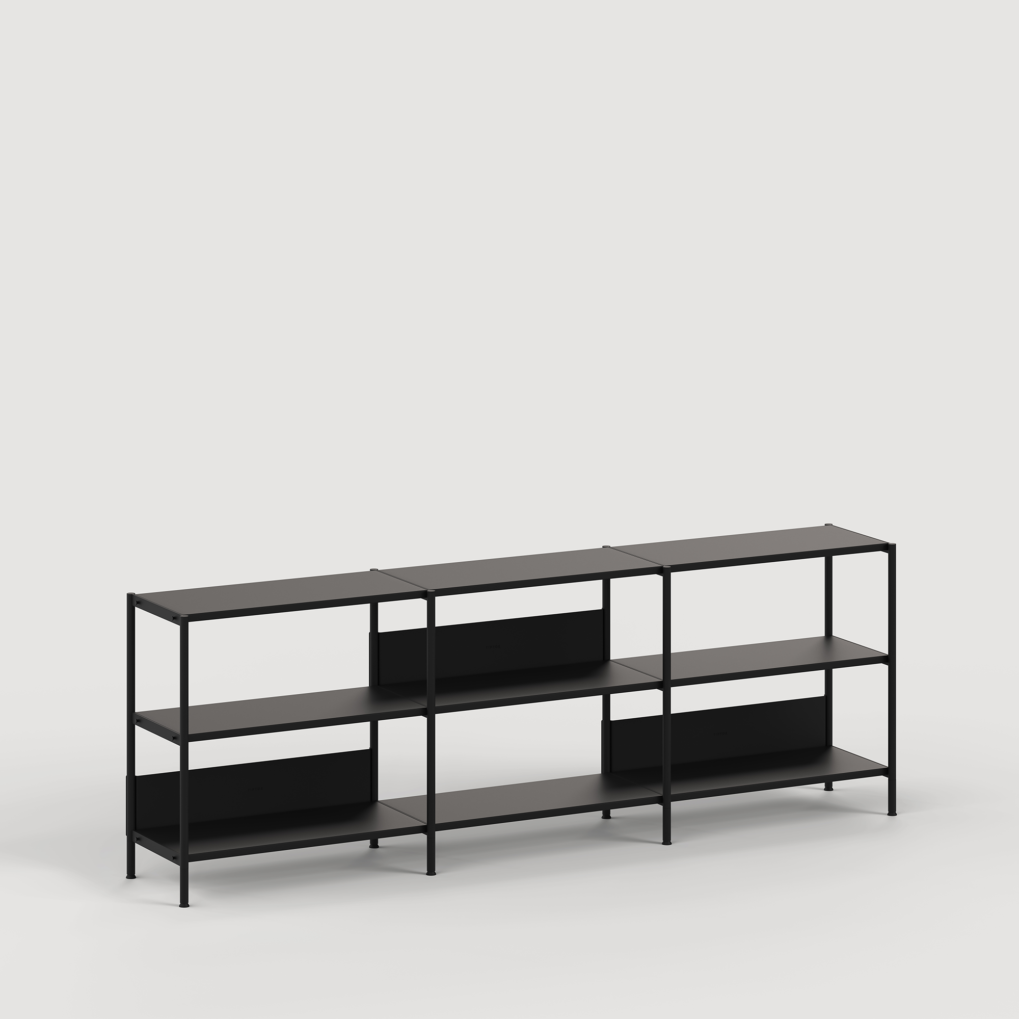 UNIT shelf - H75 to 85 x W244cm - powder-coated steel