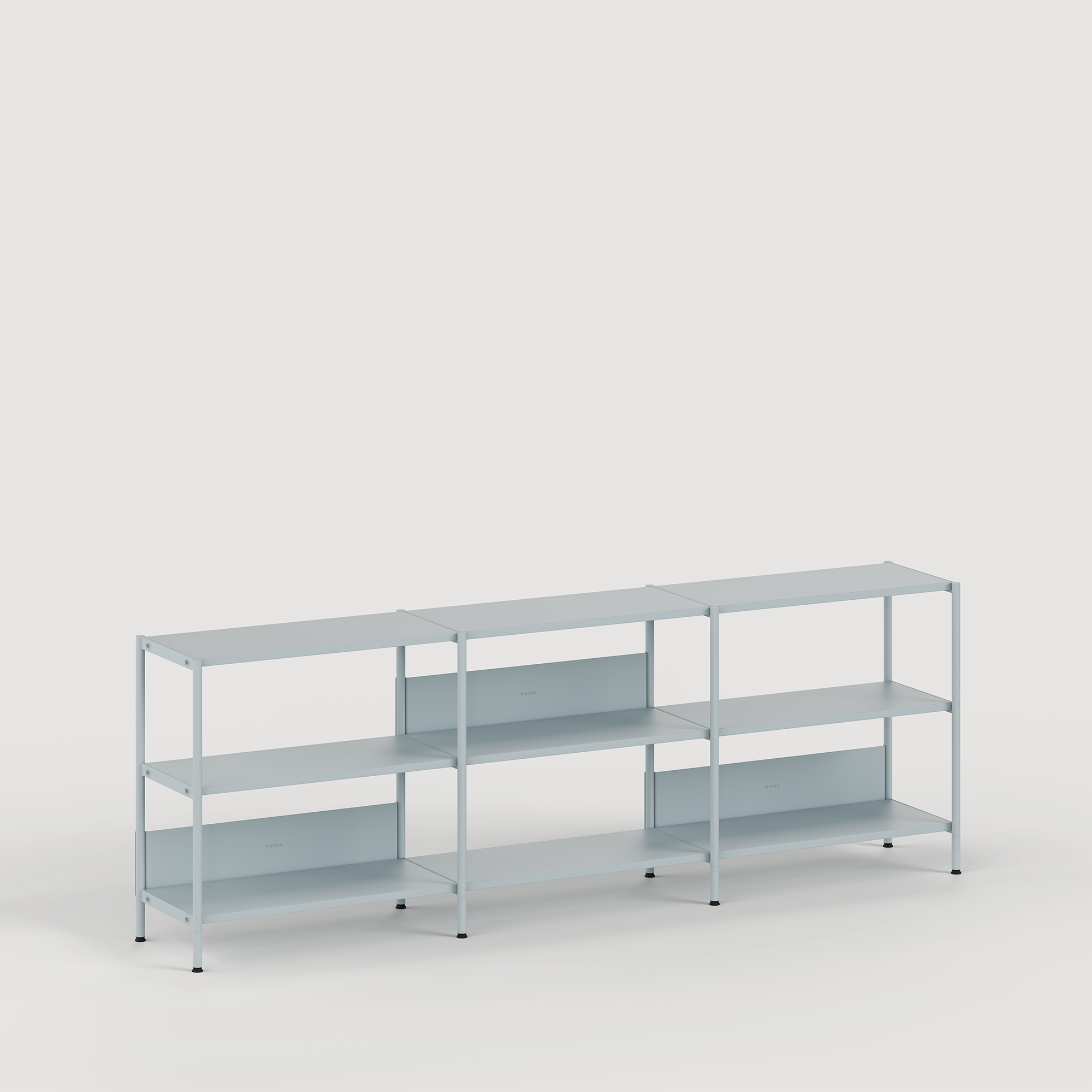 UNIT shelf - H75 to 85 x W244cm - powder-coated steel